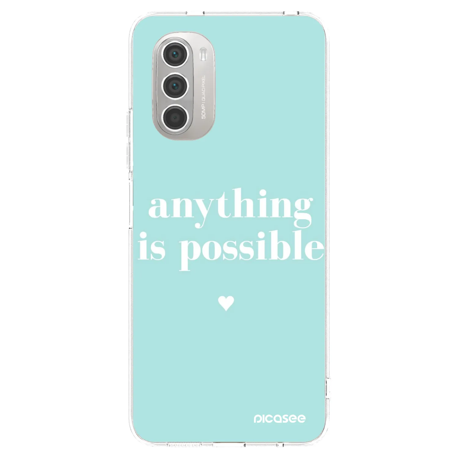 Picasee διαφανής θήκη σιλικόνης Motorola Moto G51 - Anything is possible