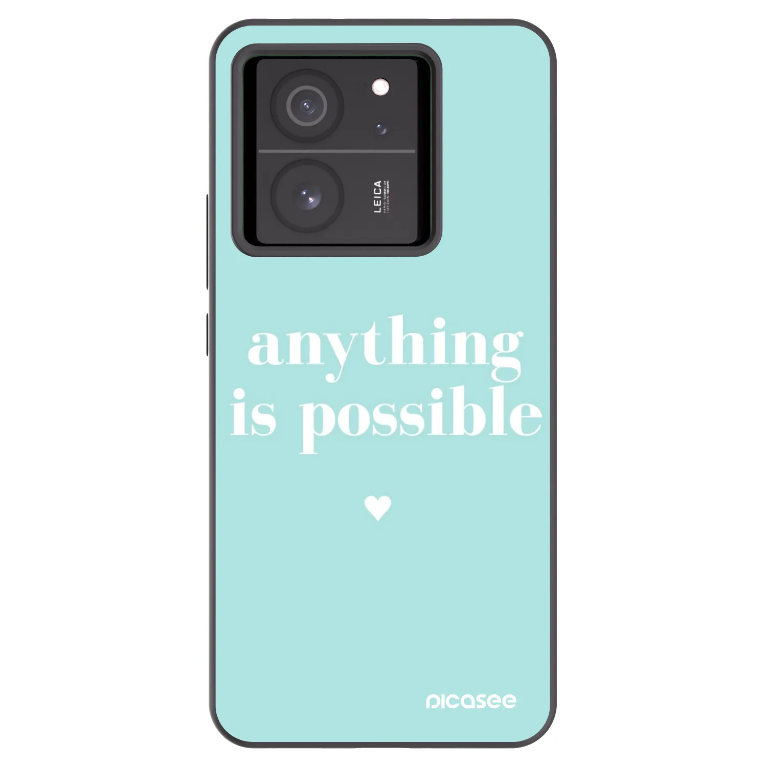 Picasee Μαύρη θήκη σιλικόνης για Xiaomi 13T - Anything is possible