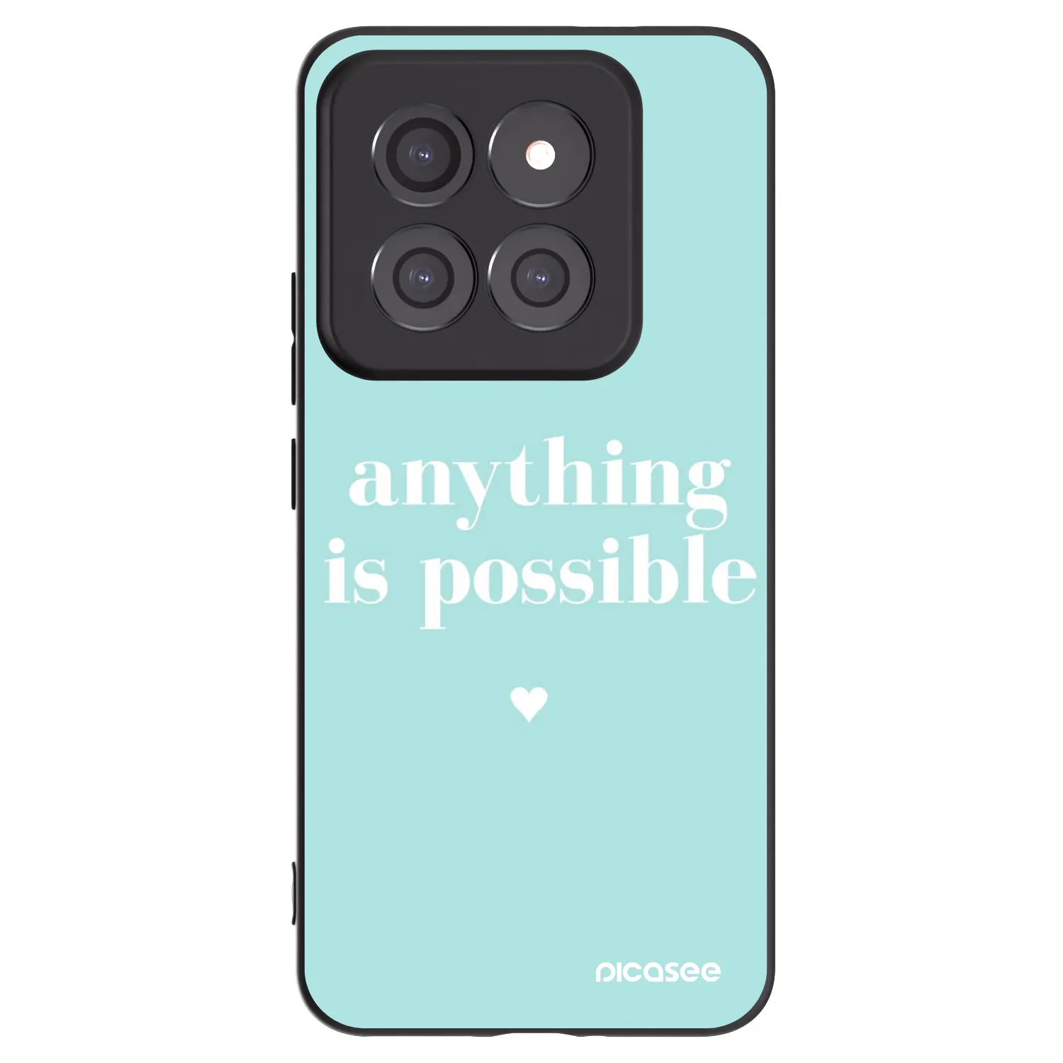Picasee Μαύρη θήκη σιλικόνης για Xiaomi 14 Pro - Anything is possible