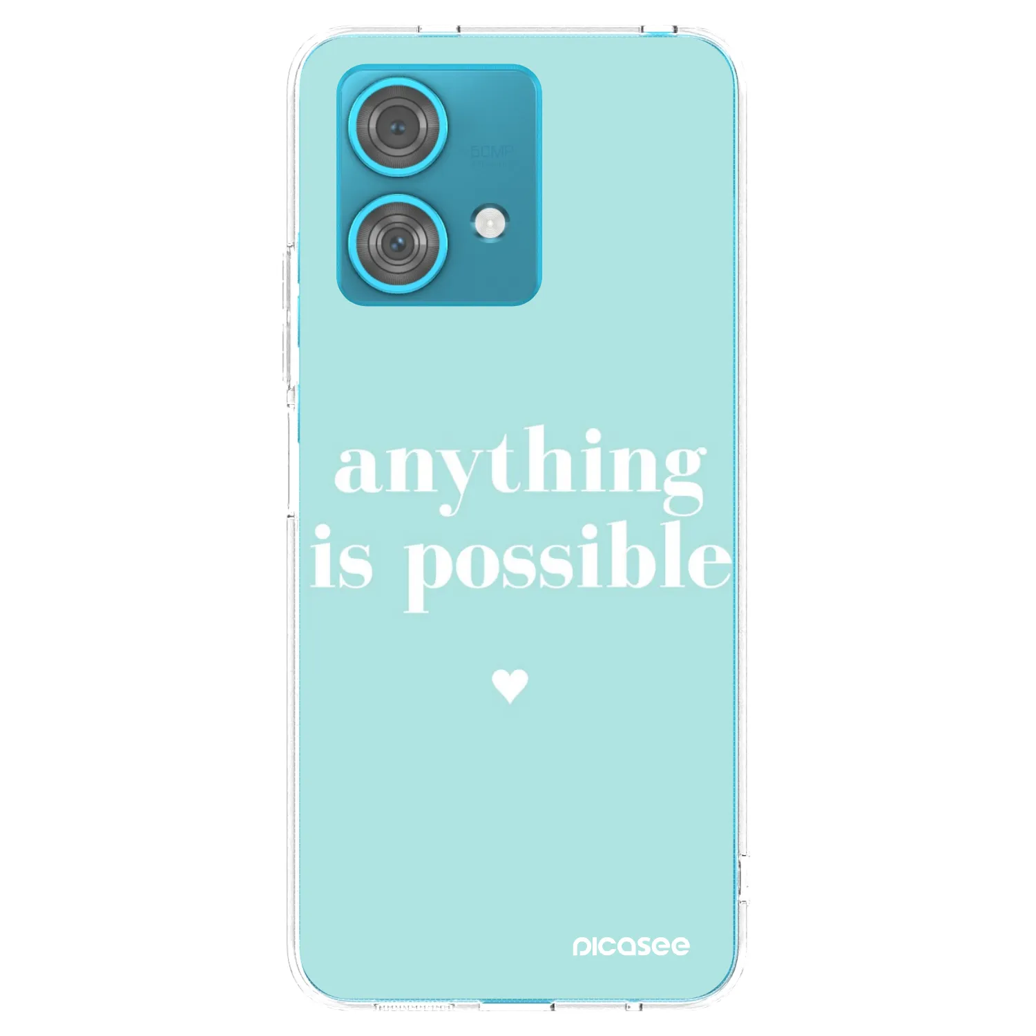 Picasee διαφανής θήκη σιλικόνης Motorola Edge 40 Neo - Anything is possible