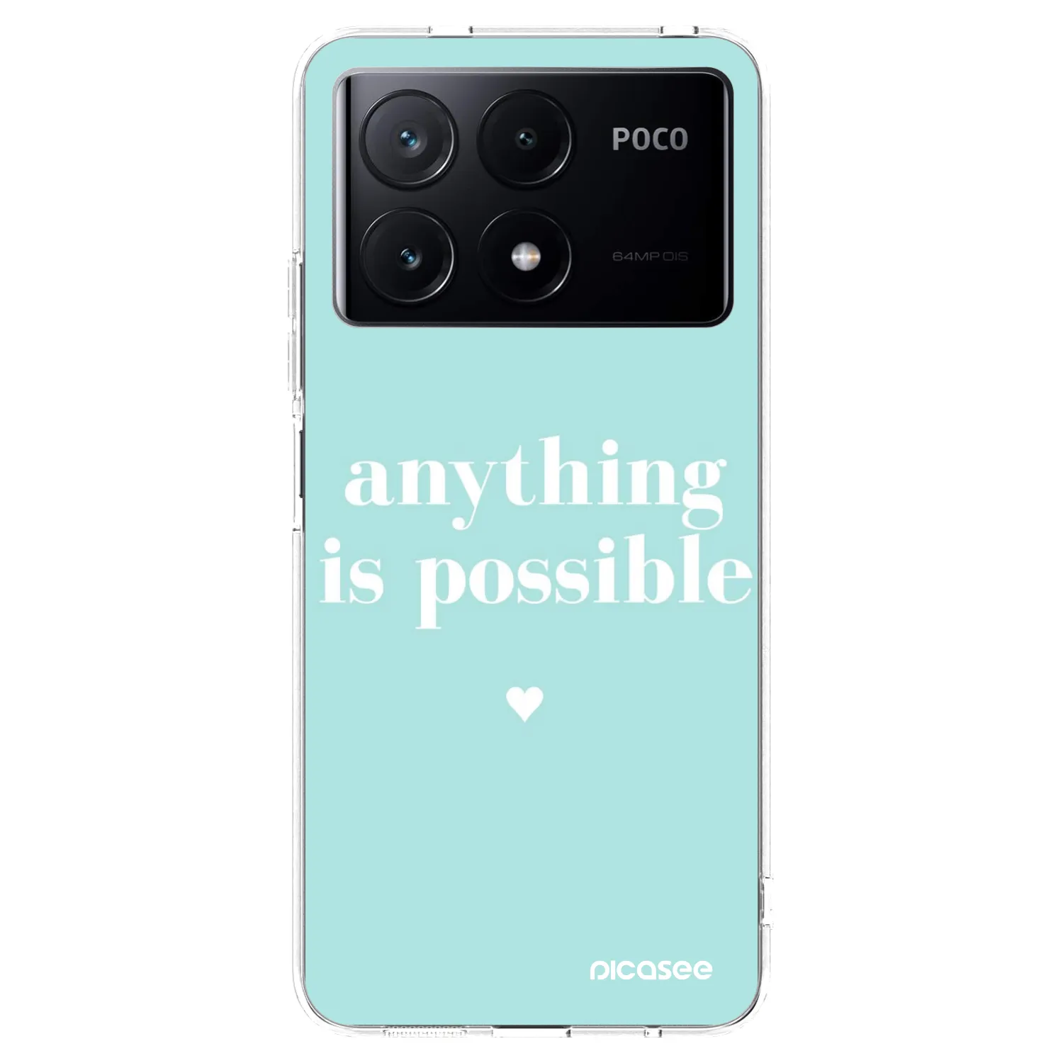 Picasee διαφανής θήκη σιλικόνης Xiaomi Poco X6 Pro - Anything is possible
