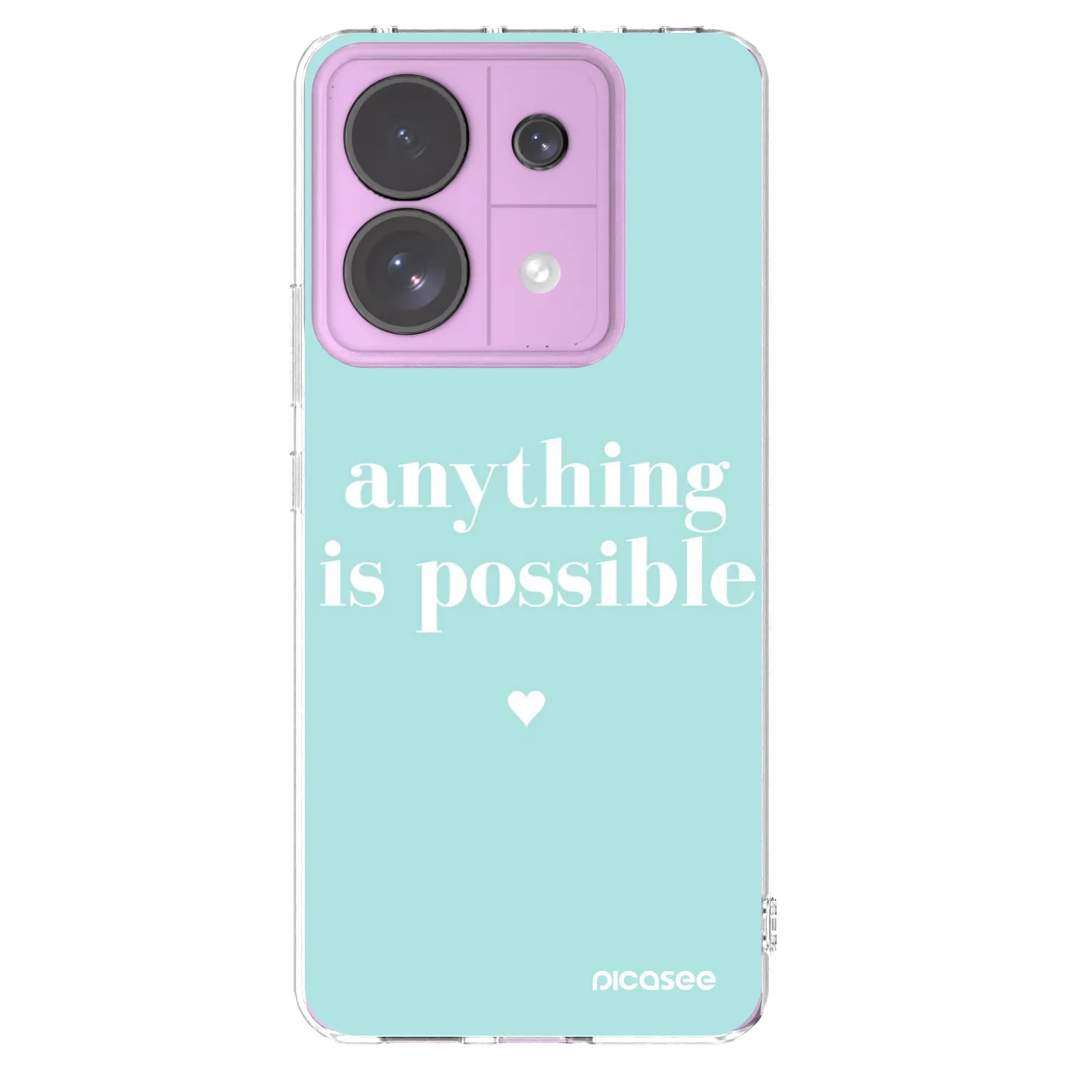Picasee διαφανής θήκη σιλικόνης Xiaomi Redmi Note 13 Pro 5G - Anything is possible