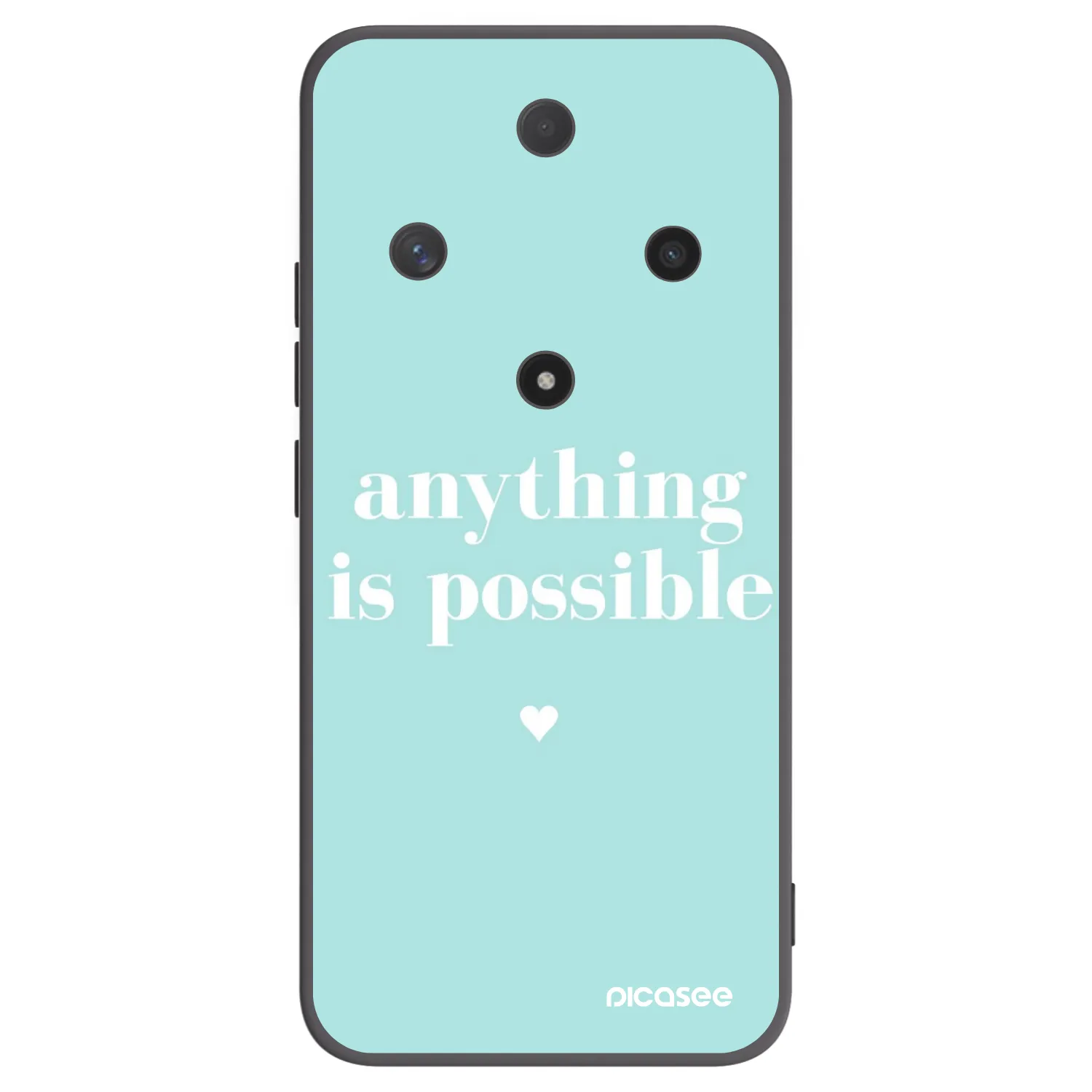 Picasee Μαύρη θήκη σιλικόνης για Honor Magic6 Lite 5G - Anything is possible