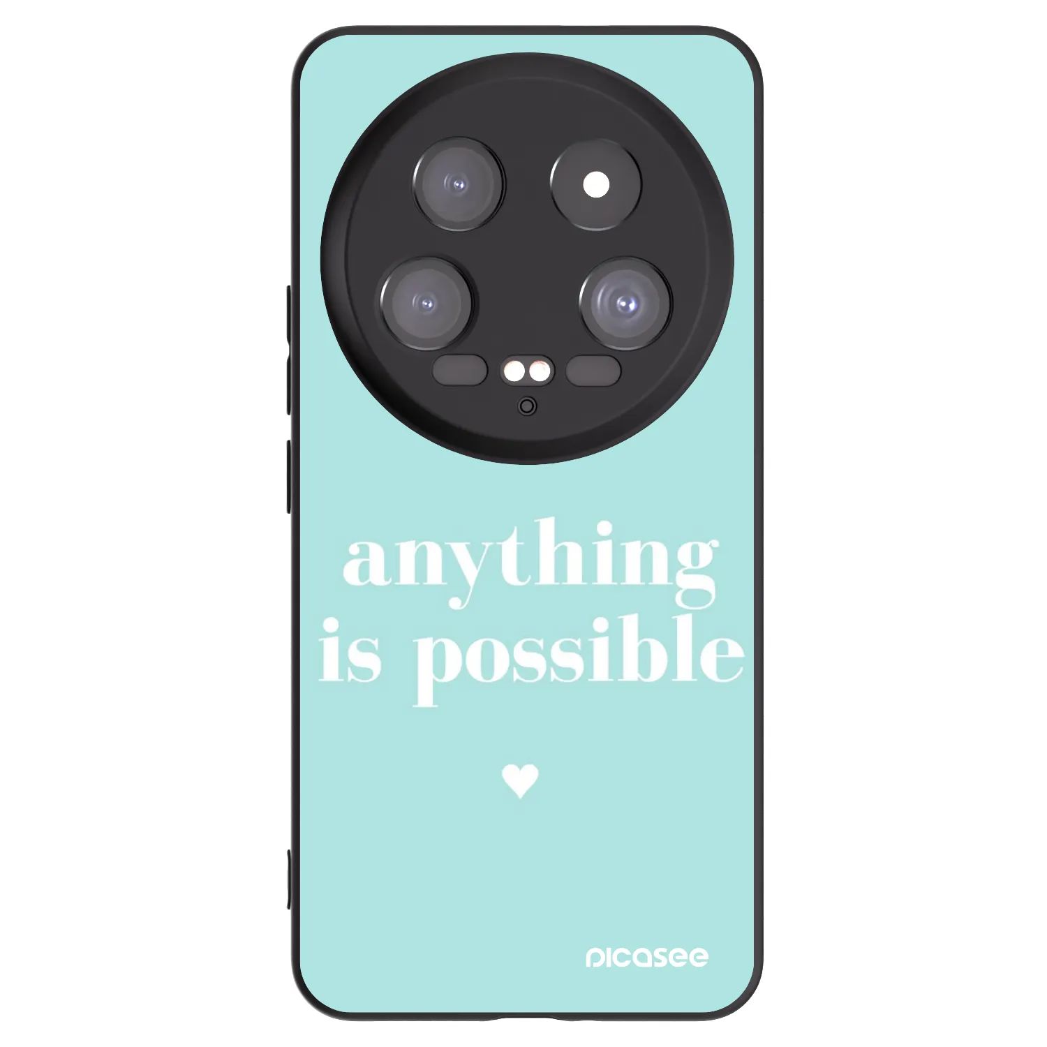Picasee Μαύρη θήκη σιλικόνης για Xiaomi 14 Ultra - Anything is possible