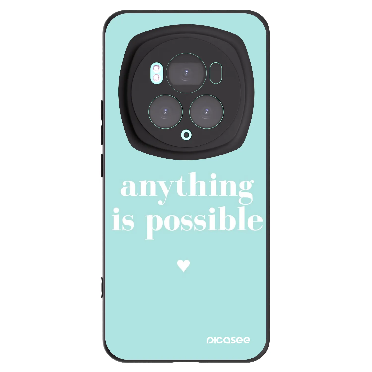 Picasee Μαύρη θήκη σιλικόνης για Honor Magic6 Pro - Anything is possible