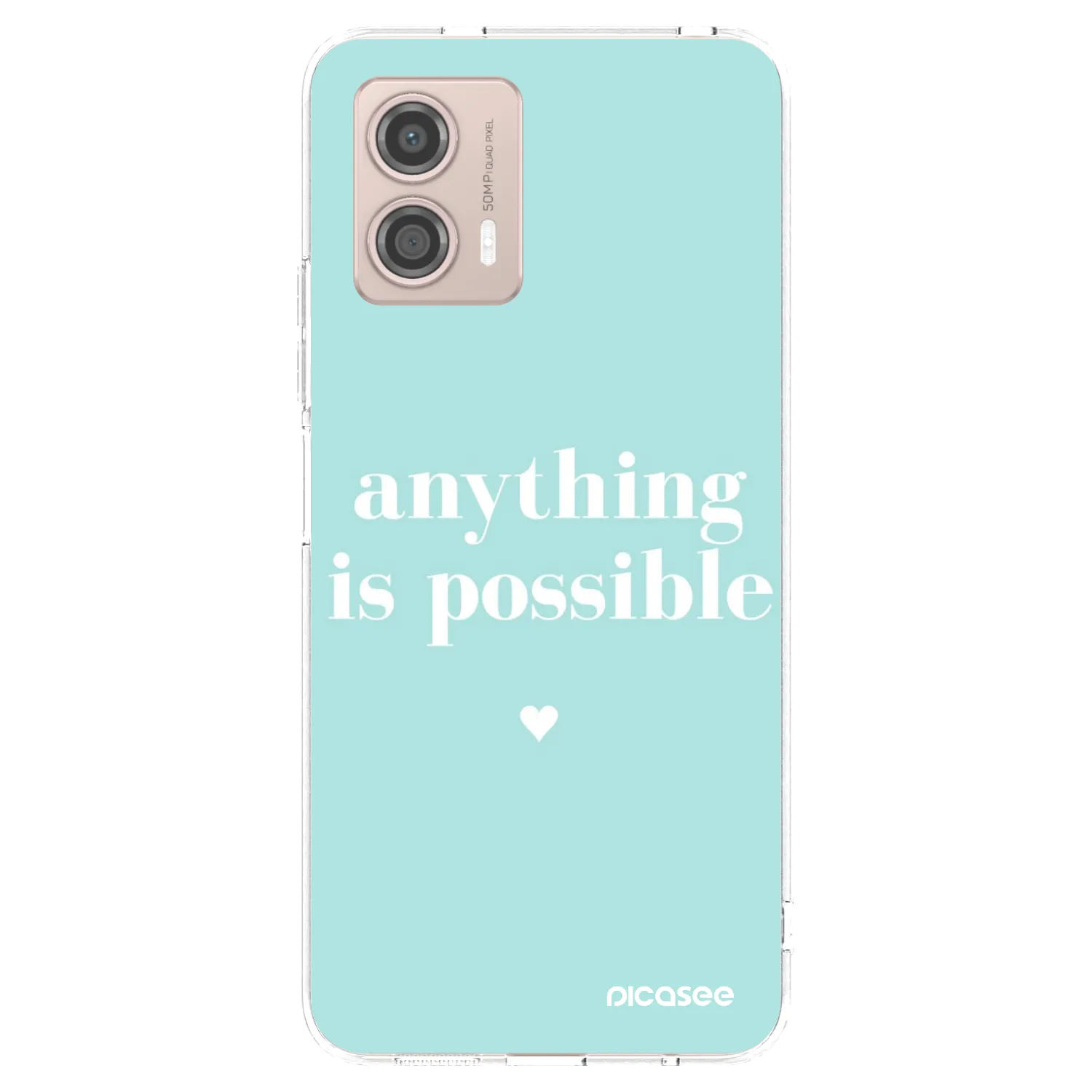 Picasee διαφανής θήκη σιλικόνης Motorola Moto G53 5G - Anything is possible