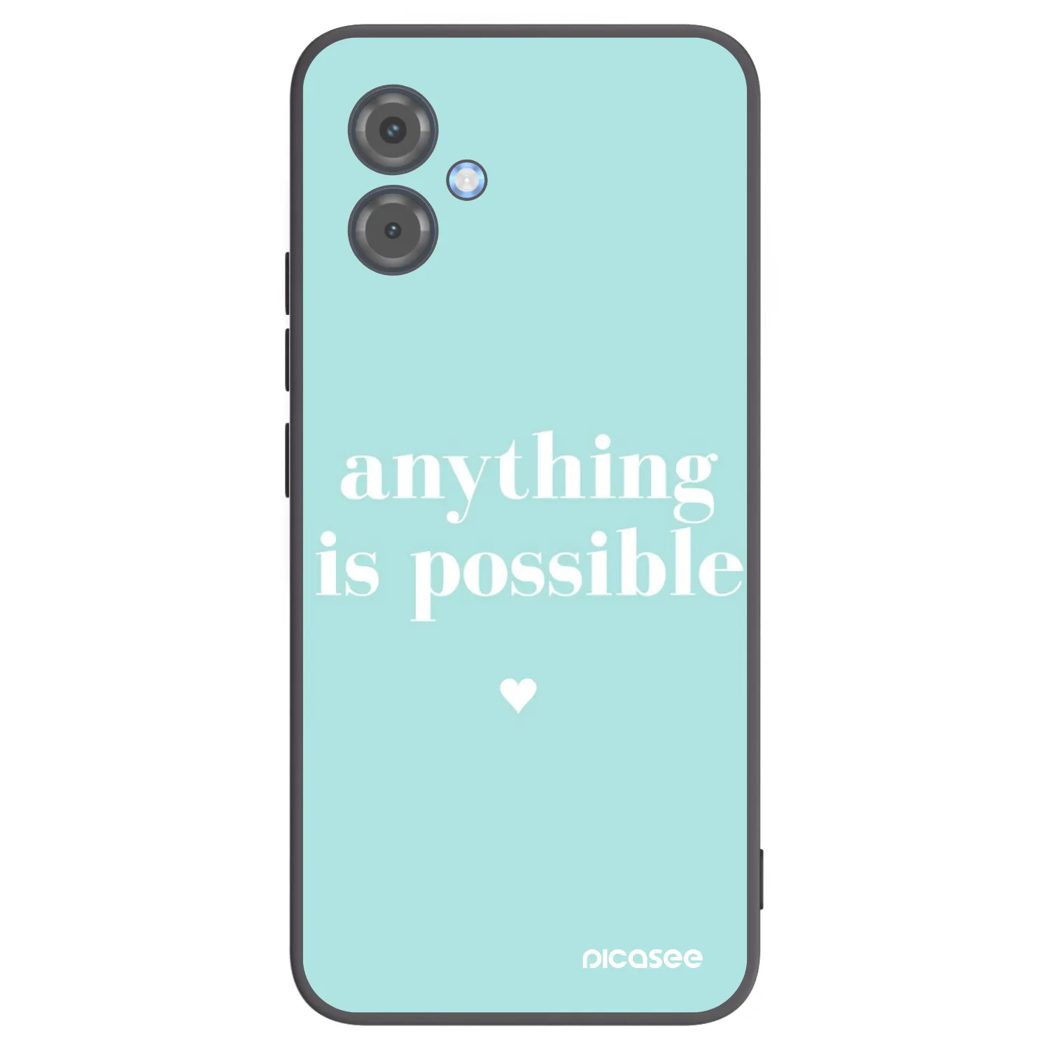 Picasee Μαύρη θήκη σιλικόνης για Motorola Moto G14 - Anything is possible