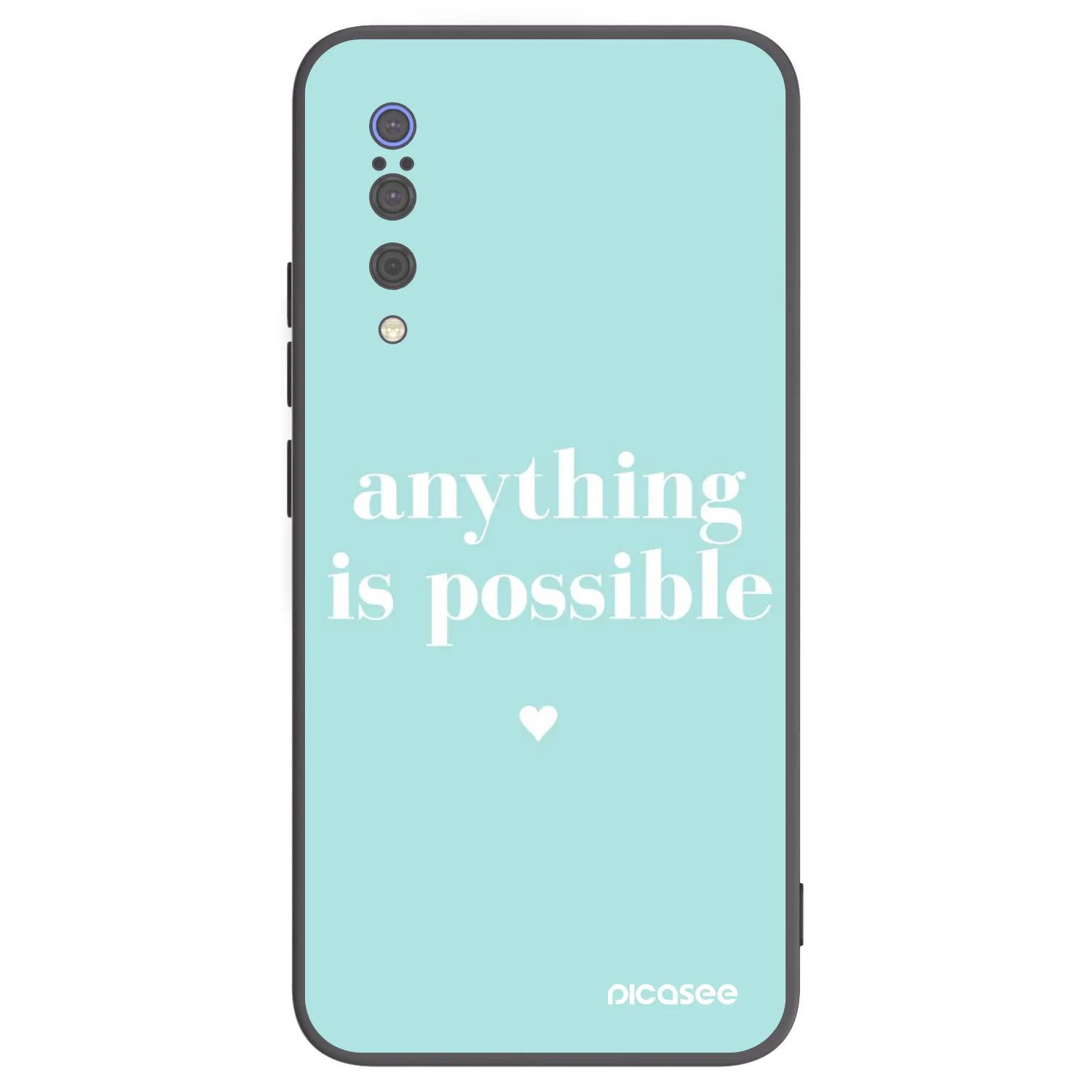 Picasee Μαύρη θήκη σιλικόνης για Xiaomi Mi 9 - Anything is possible