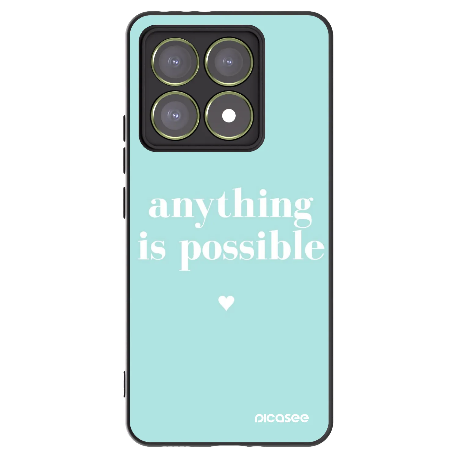 Picasee Μαύρη θήκη σιλικόνης για Xiaomi 14T - Anything is possible