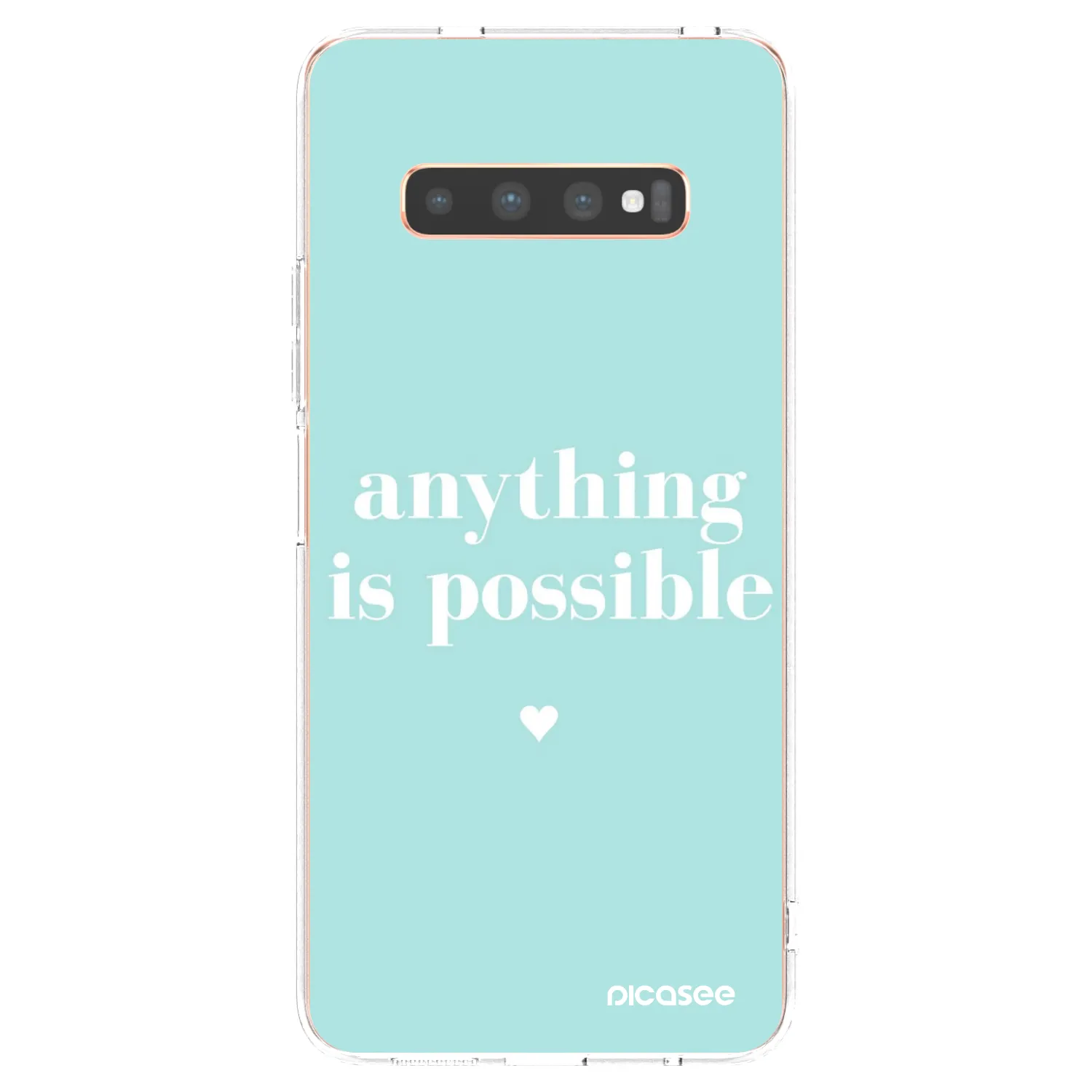 Picasee διαφανής θήκη σιλικόνης Samsung Galaxy S10 Plus G975 - Anything is possible