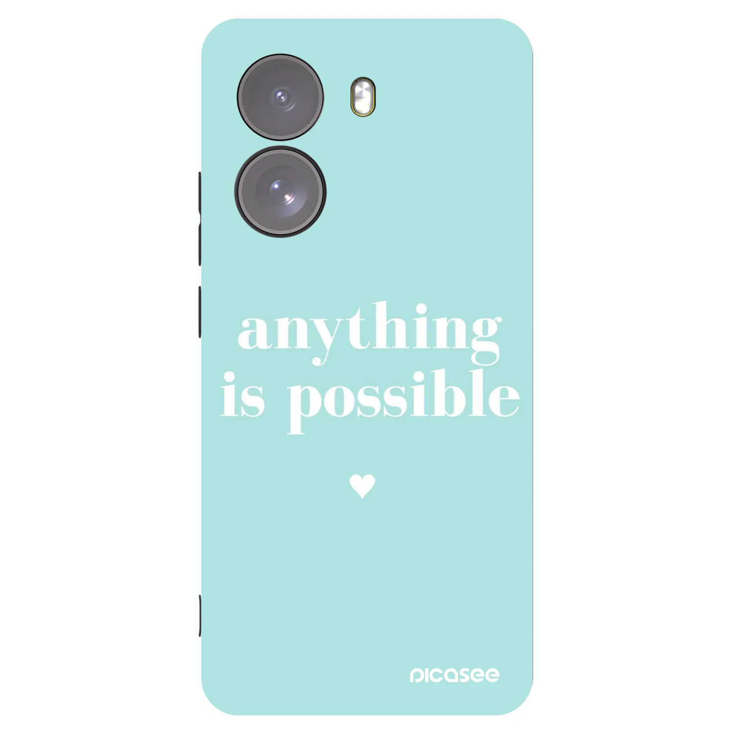 Picasee Μαύρη θήκη σιλικόνης για Xiaomi Poco X7 - Anything is possible