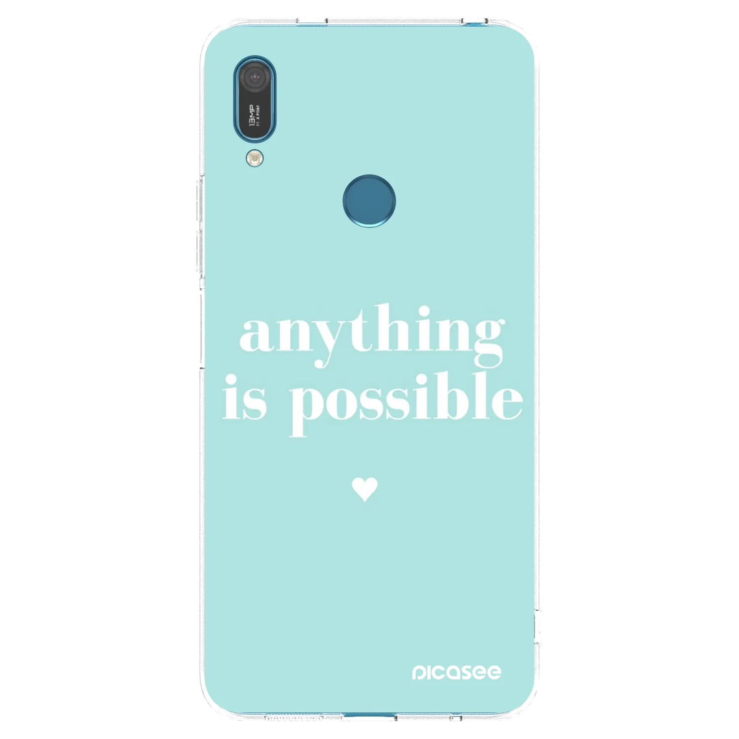 Picasee διαφανής θήκη σιλικόνης Huawei Y7 2019 - Anything is possible