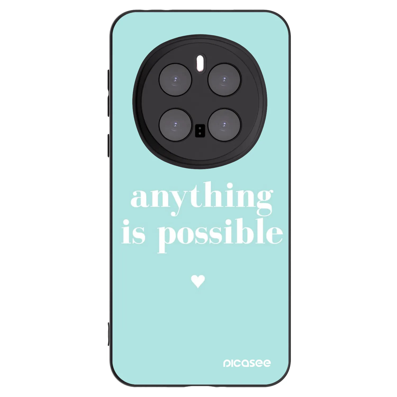 Picasee Μαύρη θήκη σιλικόνης για Honor Magic7 Pro 5G - Anything is possible