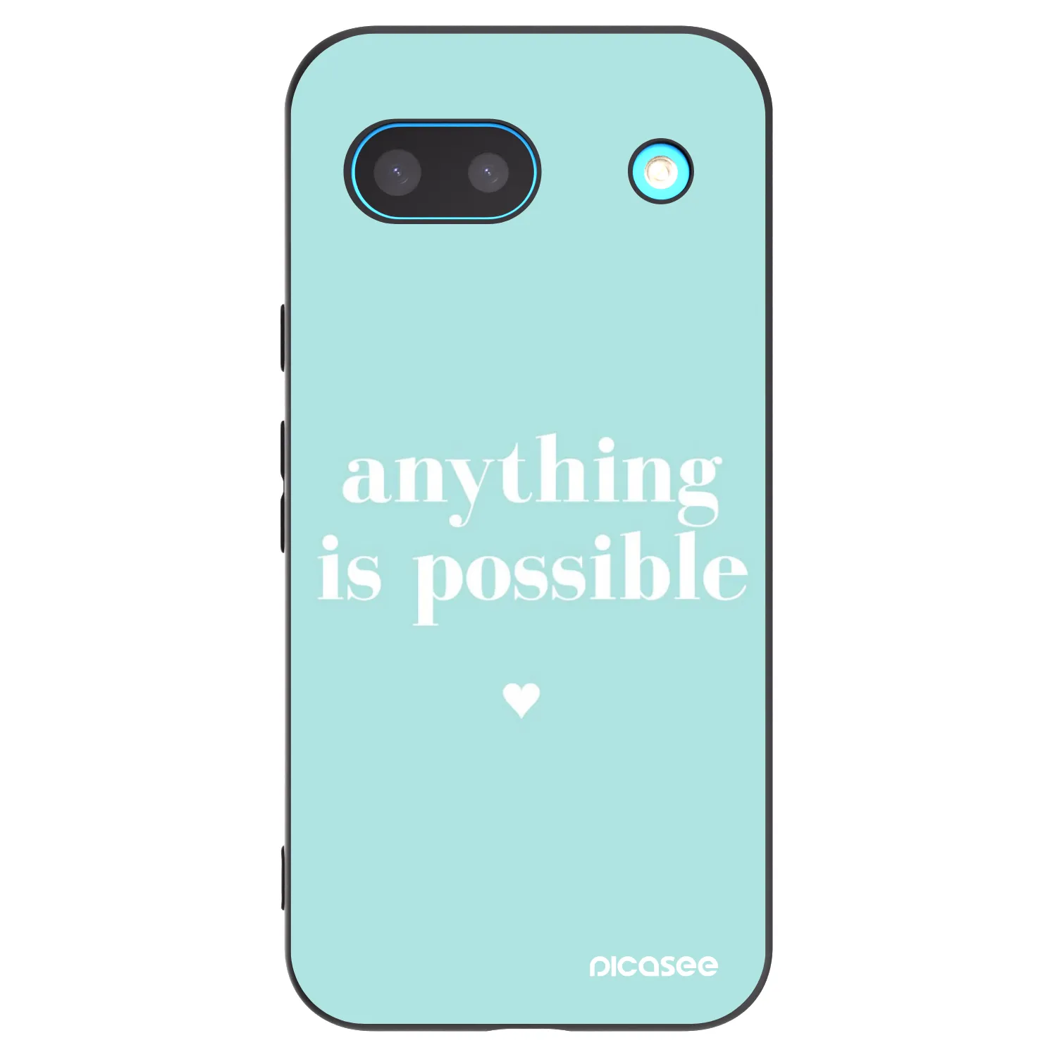 Picasee Μαύρη θήκη σιλικόνης για Google Pixel 8a - Anything is possible