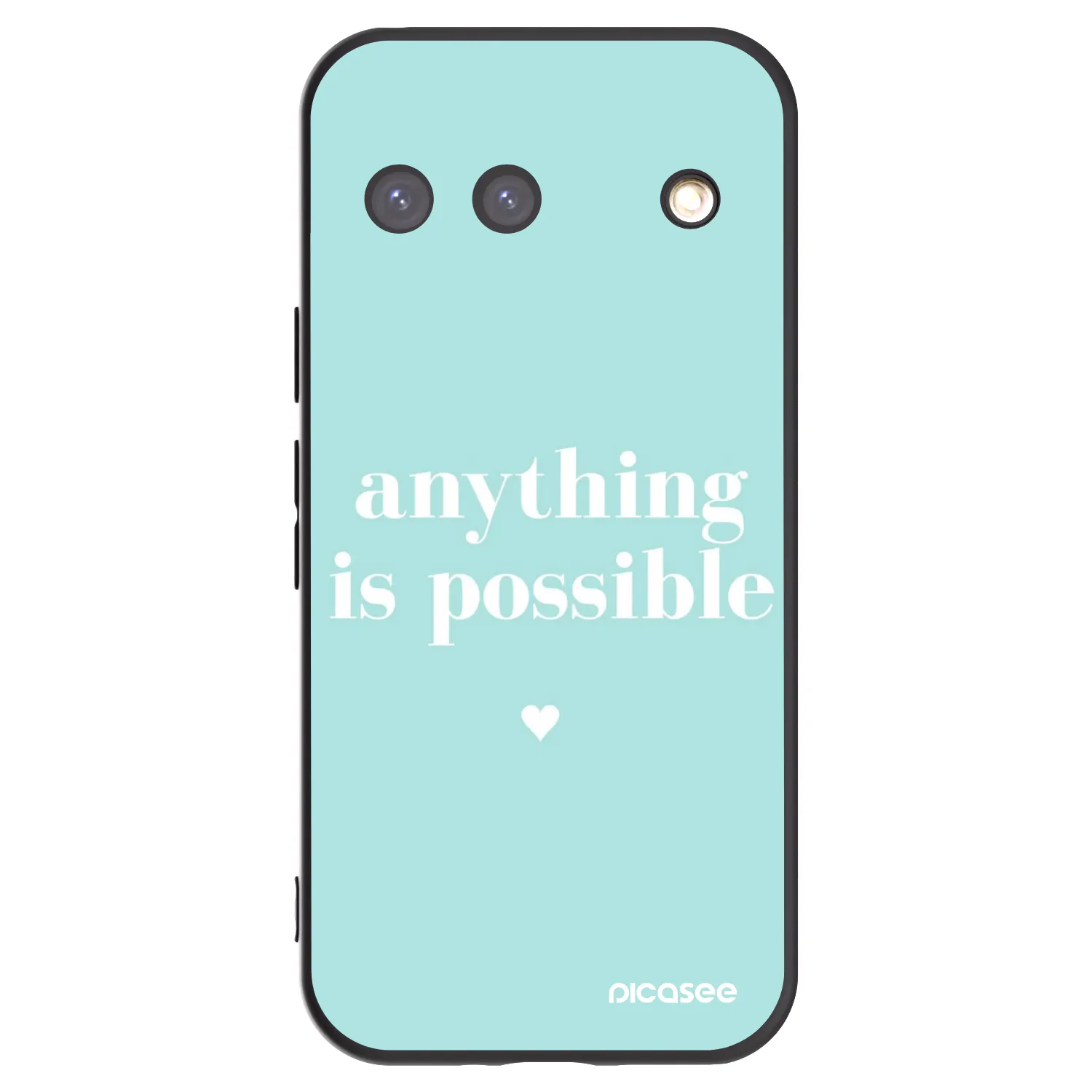 Picasee Μαύρη θήκη σιλικόνης για Google Pixel 9 - Anything is possible