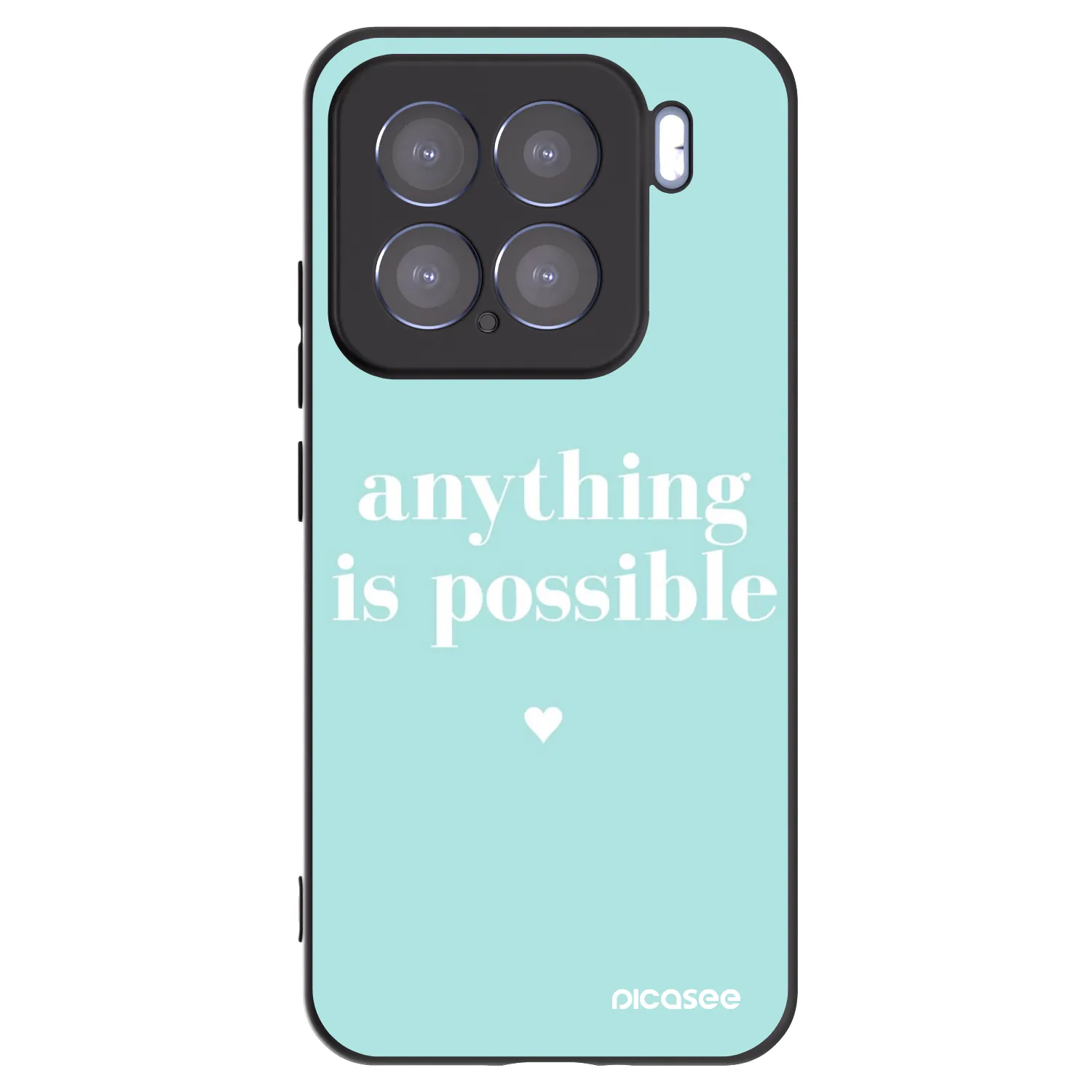 Picasee Μαύρη θήκη σιλικόνης για Xiaomi 15 - Anything is possible