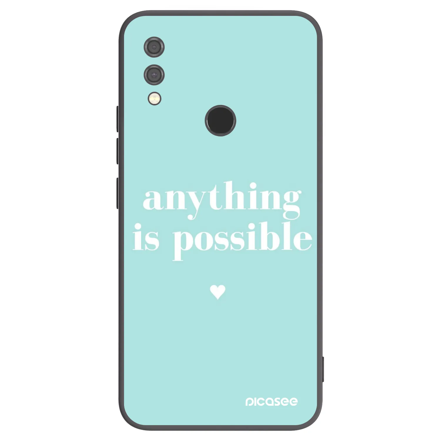 Picasee Μαύρη θήκη σιλικόνης για Xiaomi Redmi Note 7 - Anything is possible