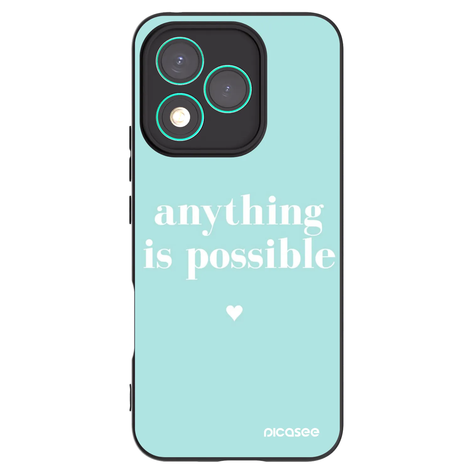 Picasee Μαύρη θήκη σιλικόνης για Honor 400 Lite 5G - Anything is possible