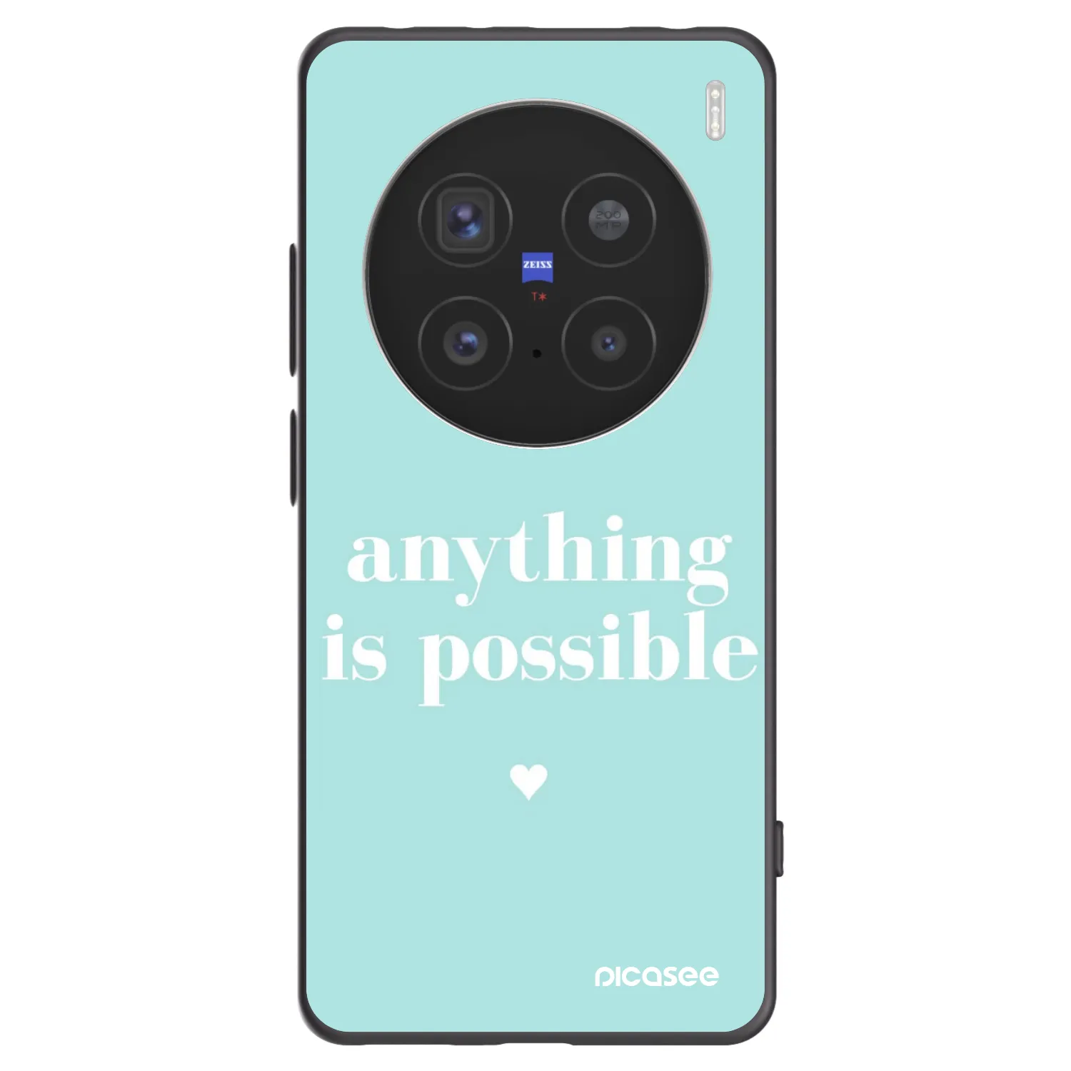 Picasee Μαύρη θήκη σιλικόνης για Vivo X200 Pro - Anything is possible