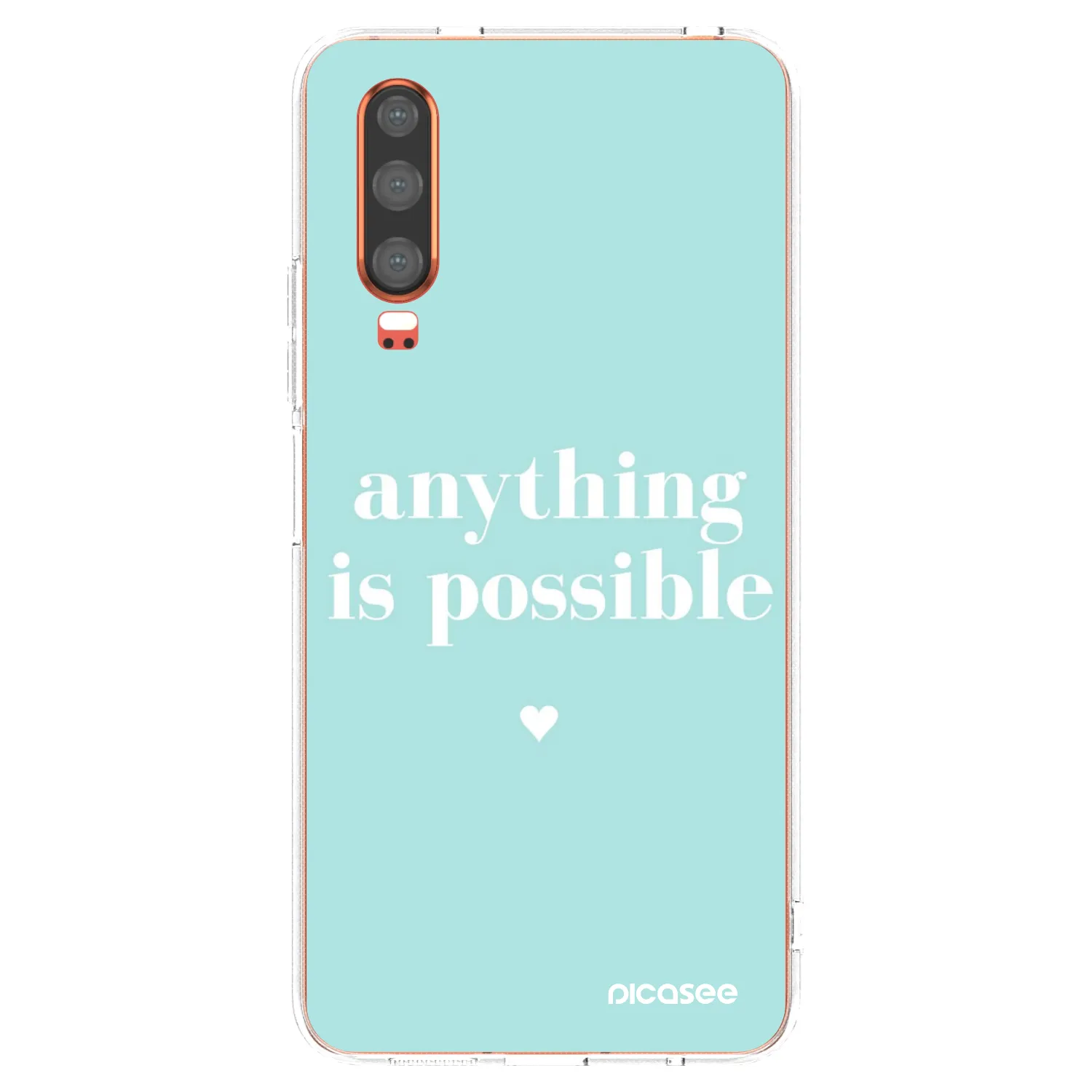 Picasee διαφανής θήκη σιλικόνης Huawei P30 - Anything is possible