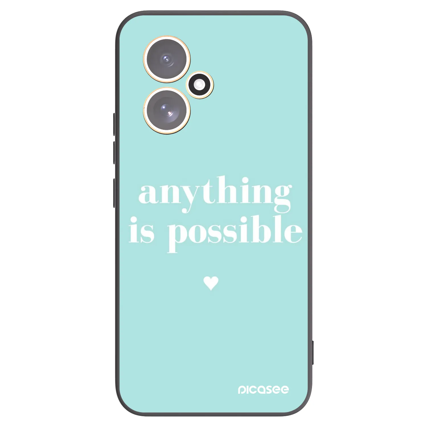 Picasee Μαύρη θήκη σιλικόνης για Honor 400 5G - Anything is possible