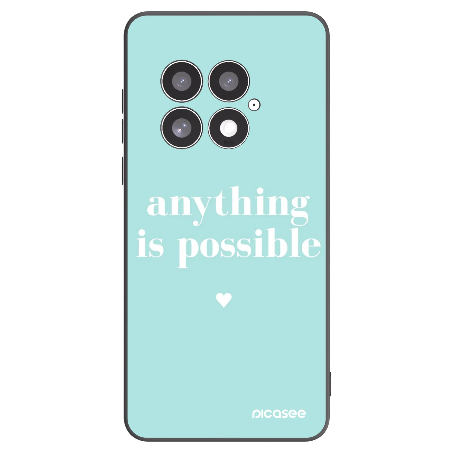 Picasee Μαύρη θήκη σιλικόνης για OnePlus 13 5G - Anything is possible