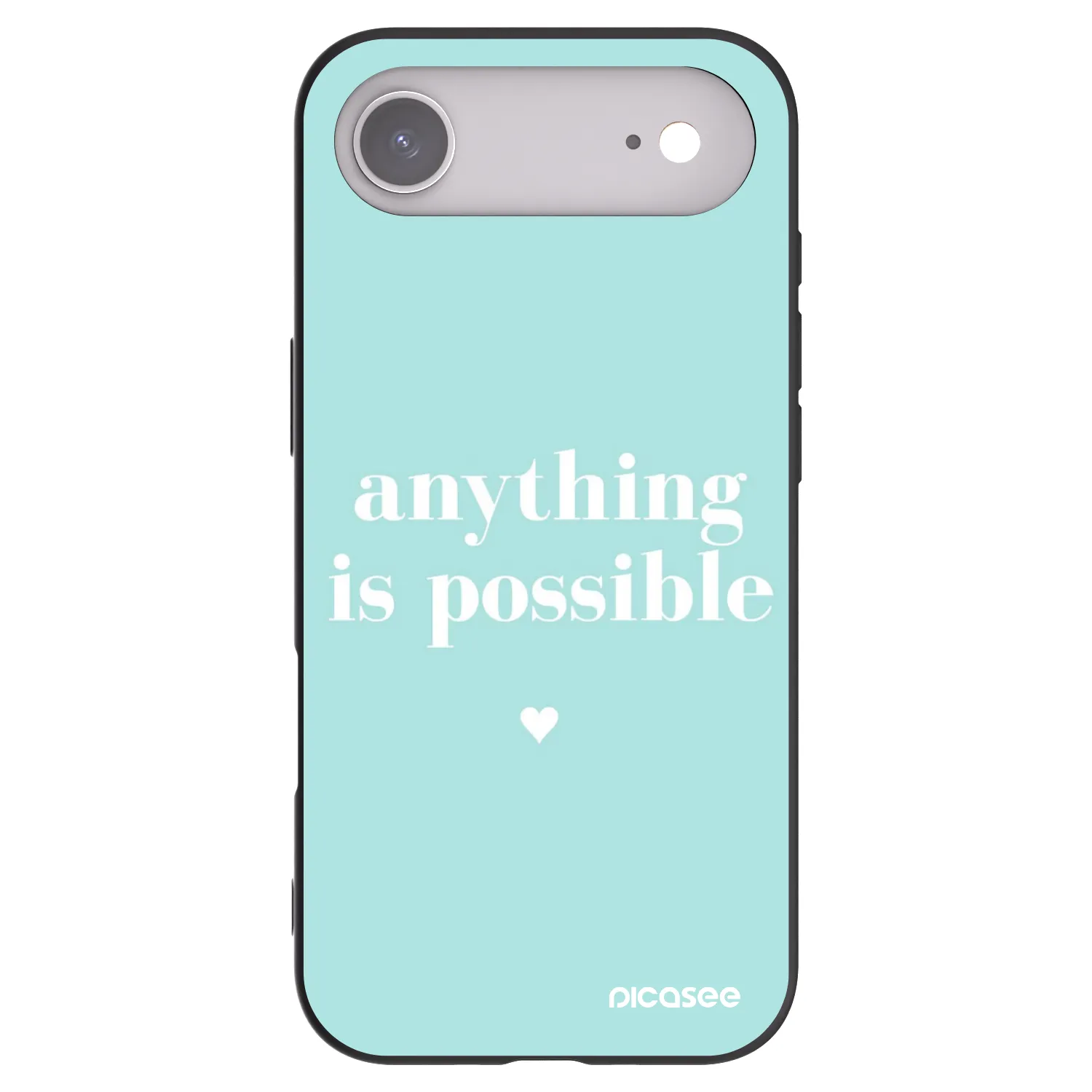 Picasee Μαύρη θήκη σιλικόνης για Apple iPhone Air - Anything is possible