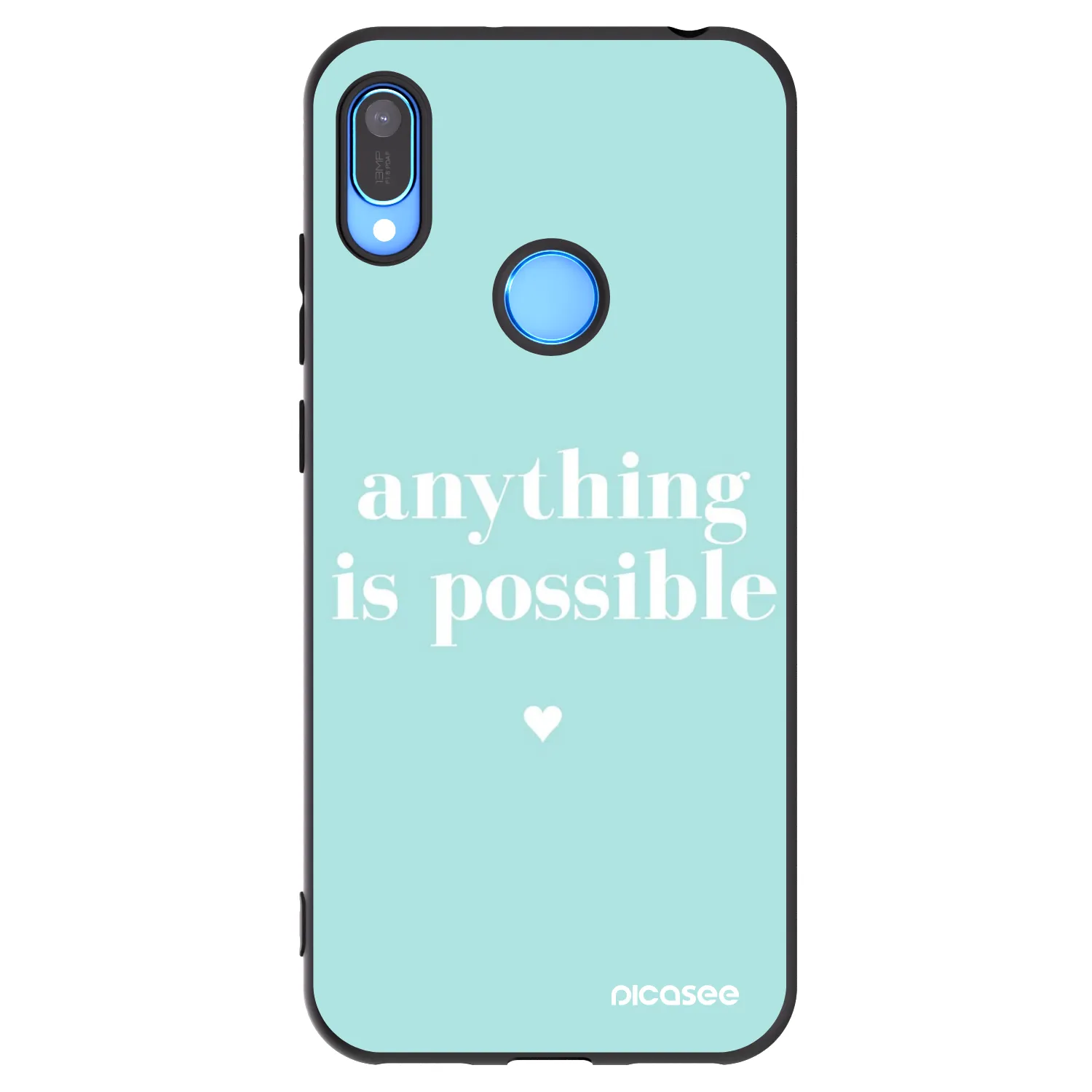 Picasee Μαύρη θήκη σιλικόνης για Huawei Y6 2019 - Anything is possible