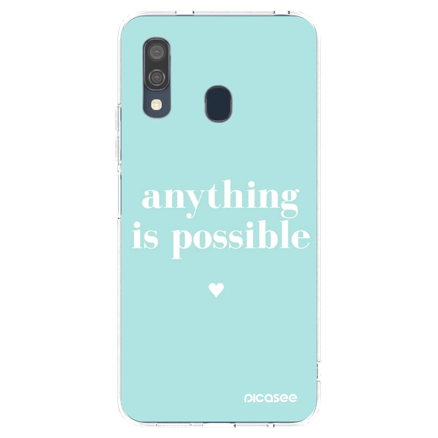 Picasee διαφανής θήκη σιλικόνης Samsung Galaxy A40 A405F - Anything is possible