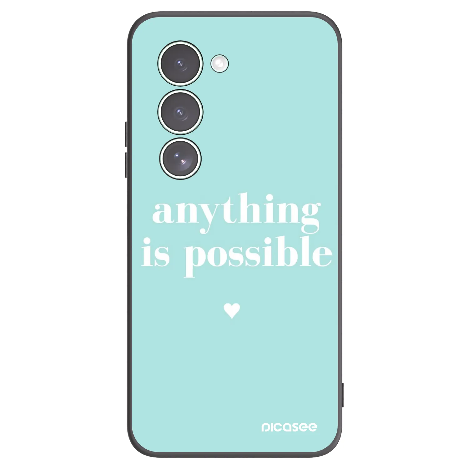 Picasee Μαύρη θήκη σιλικόνης για Xiaomi Redmi 15 5G - Anything is possible