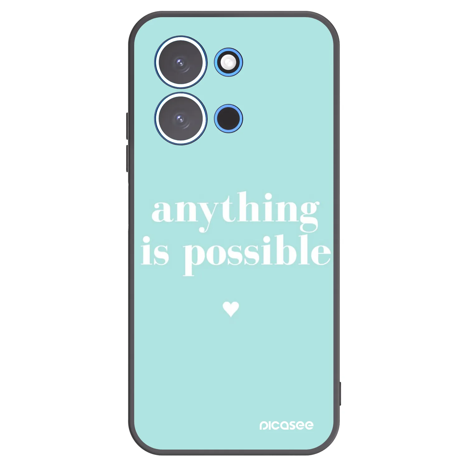 Picasee Μαύρη θήκη σιλικόνης για Xiaomi Redmi 15C 4G - Anything is possible