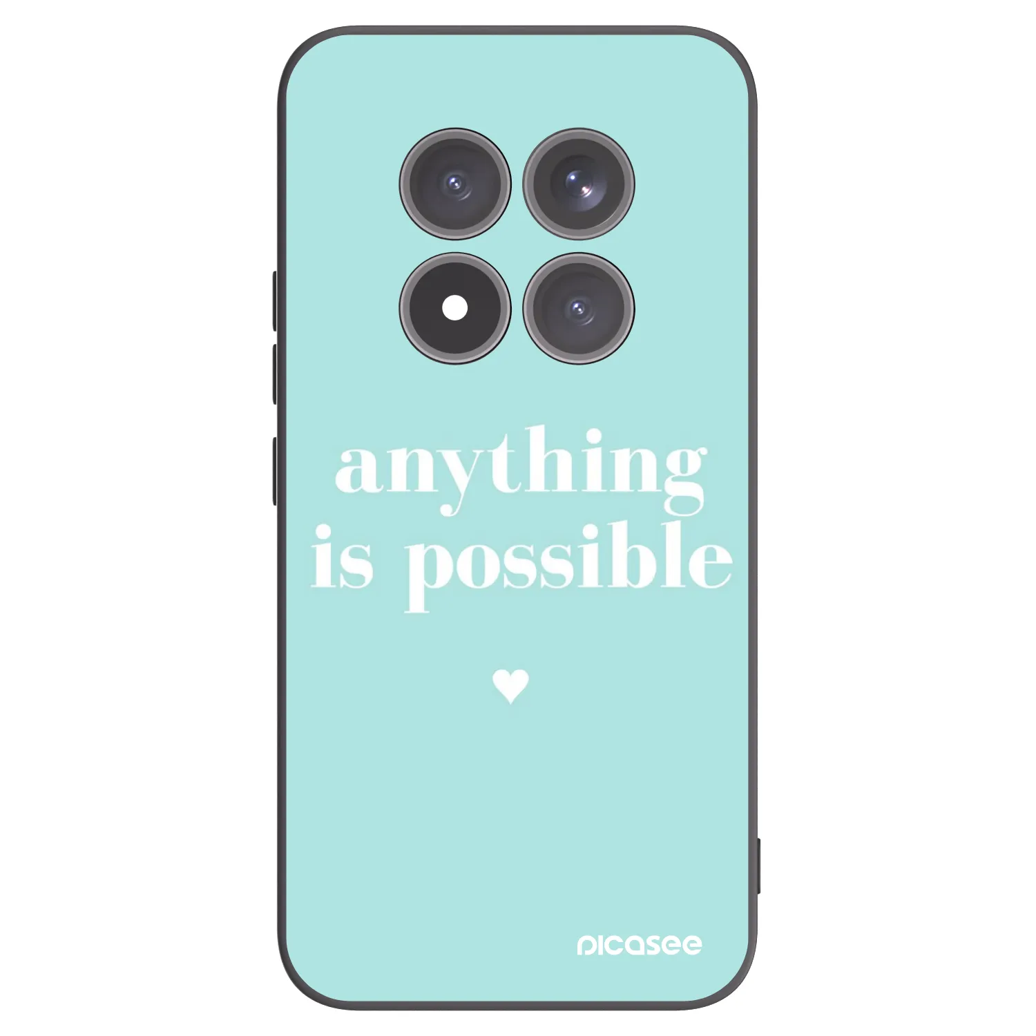 Picasee Μαύρη θήκη σιλικόνης για Xiaomi Redmi Note 15 Pro+ - Anything is possible