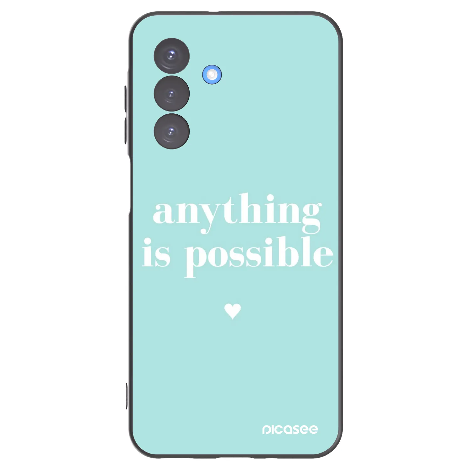Picasee Μαύρη θήκη σιλικόνης για Samsung Galaxy A17 5G - Anything is possible