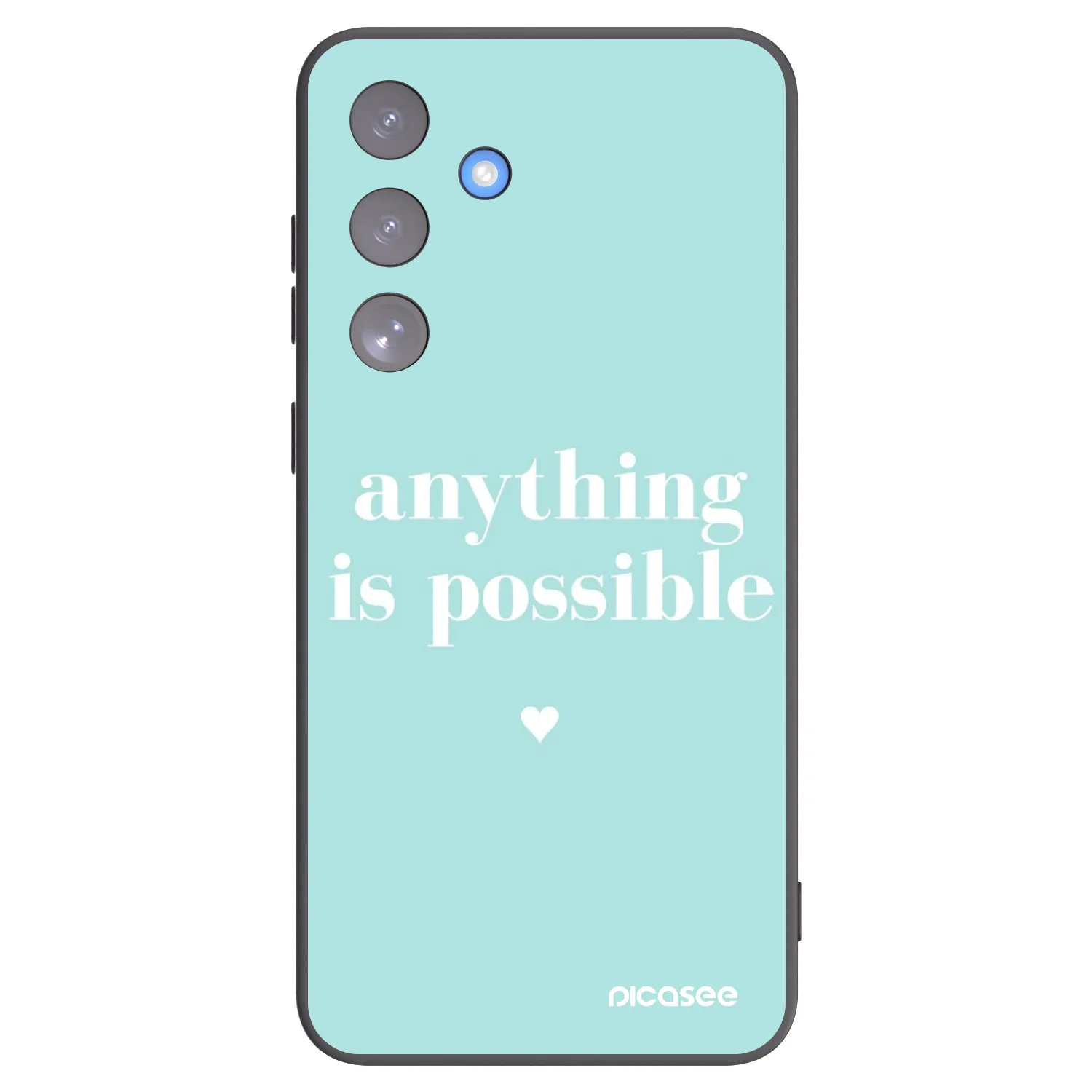 Picasee Μαύρη θήκη σιλικόνης για Samsung Galaxy S25 FE 5G - Anything is possible