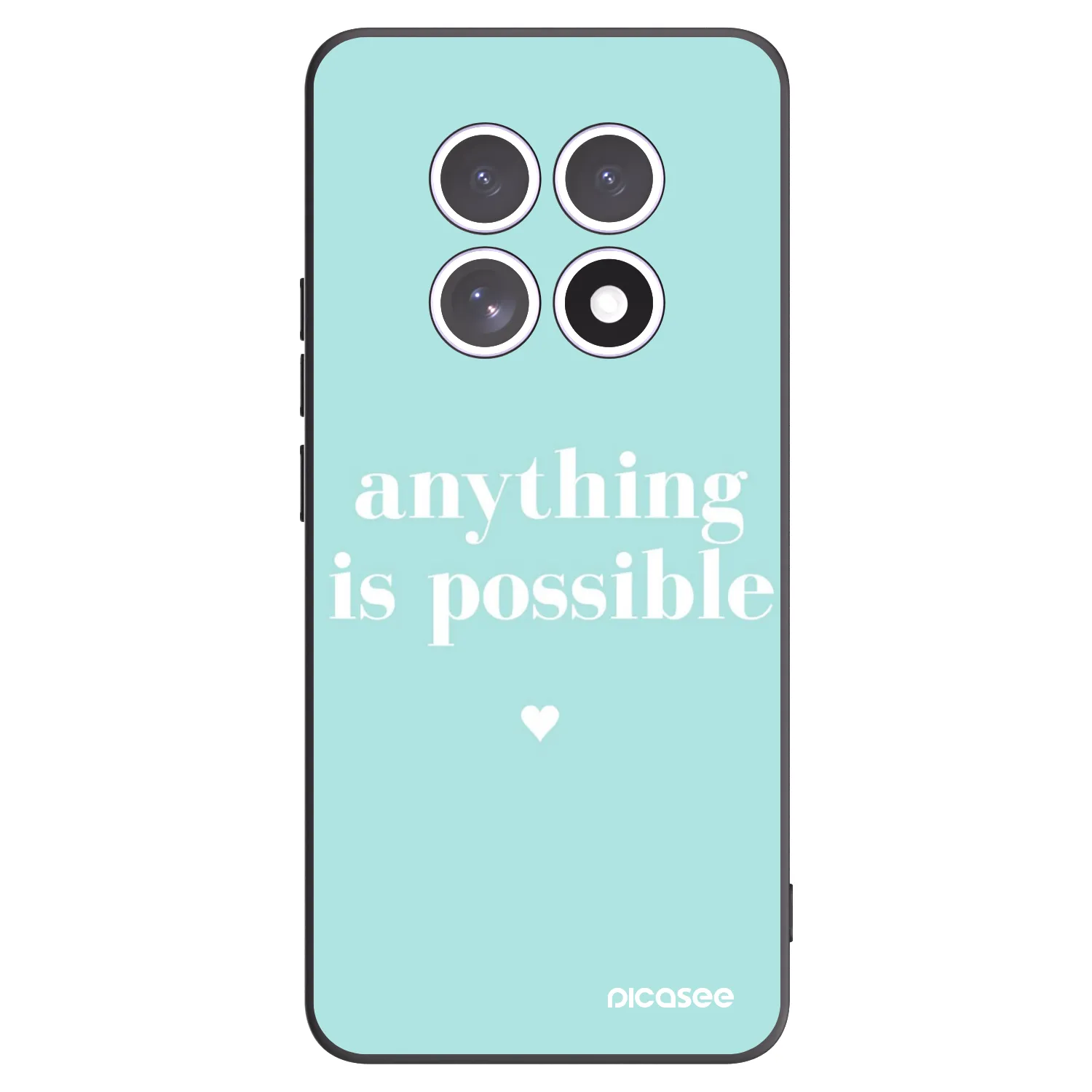 Picasee Μαύρη θήκη σιλικόνης για Xiaomi Redmi Note 15 - Anything is possible