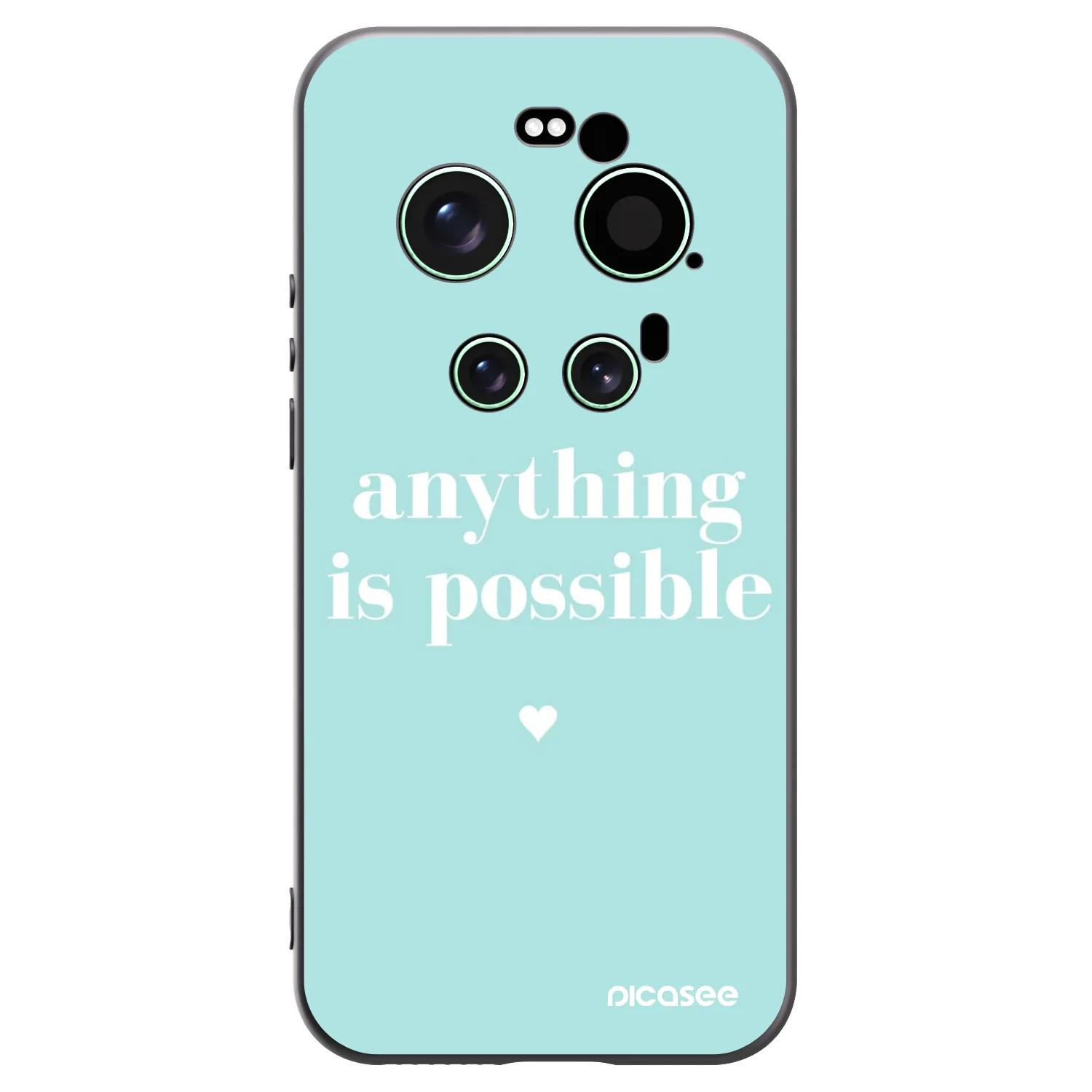 Picasee Μαύρη θήκη σιλικόνης για Xiaomi 17 Ultra - Anything is possible