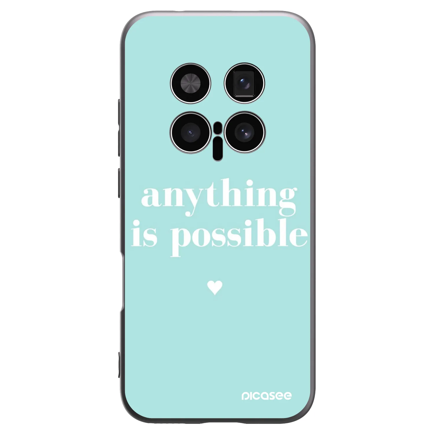 Picasee Μαύρη θήκη σιλικόνης για Honor Magic8 Pro 5G - Anything is possible