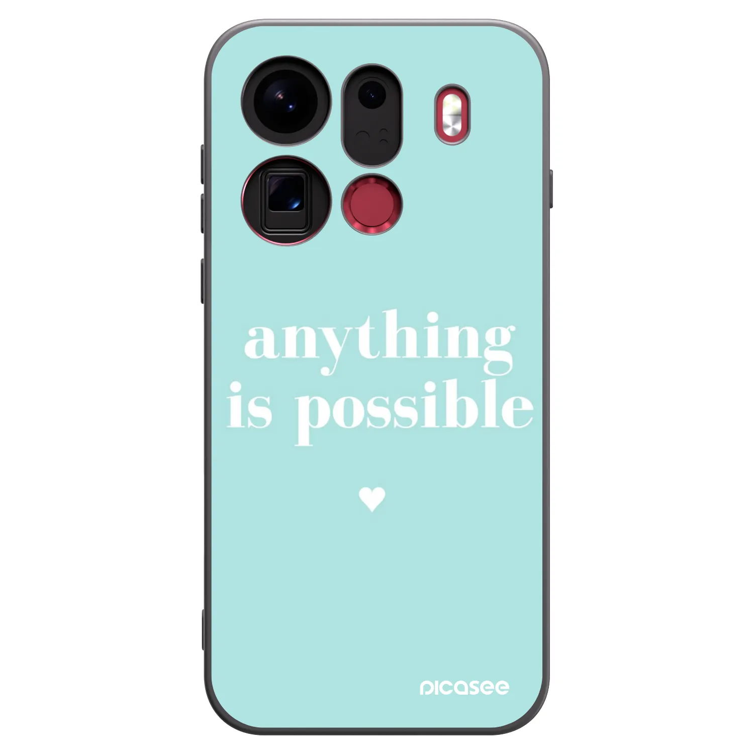 Picasee Μαύρη θήκη σιλικόνης για OPPO Find X9 Pro - Anything is possible