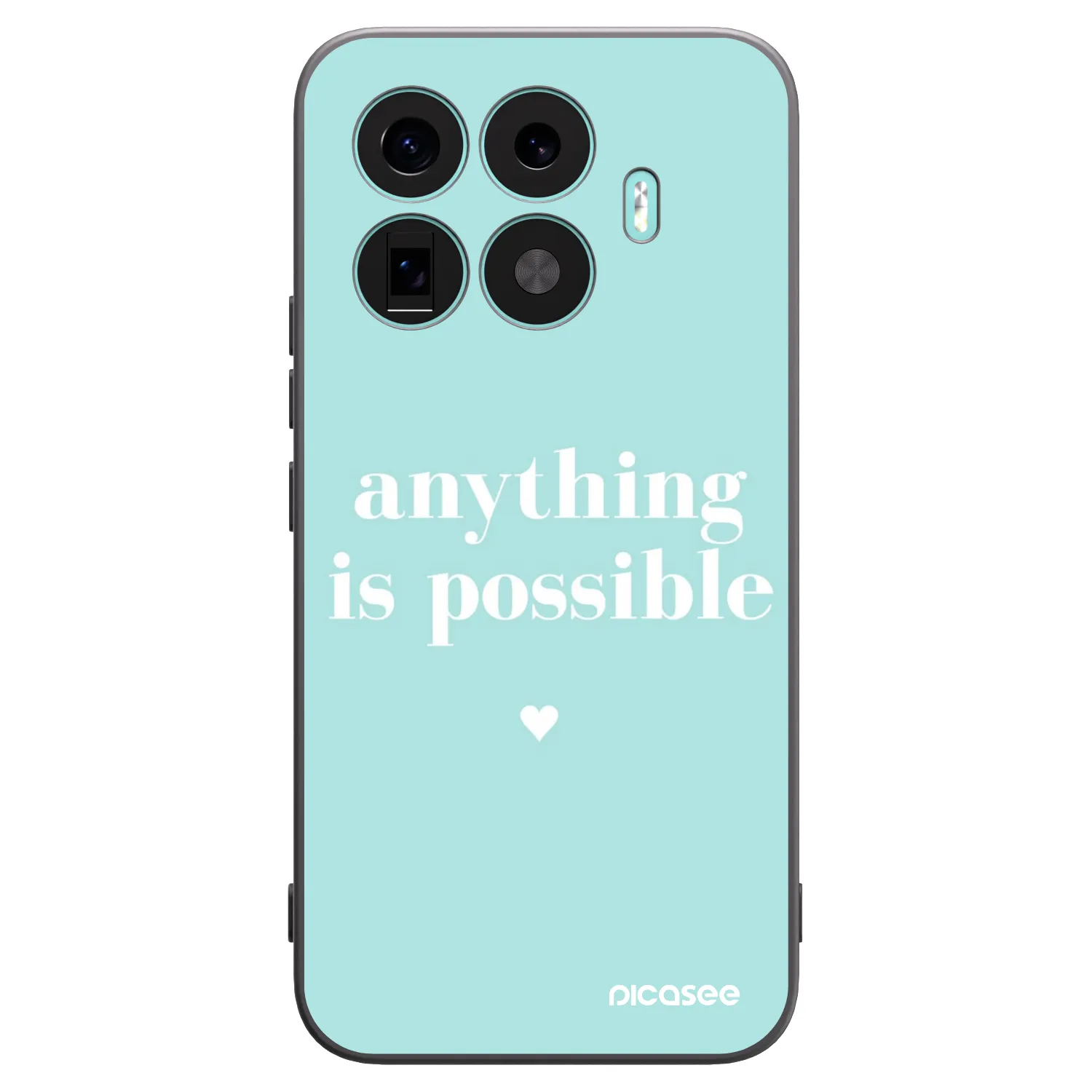 Picasee Μαύρη θήκη σιλικόνης για Xiaomi 17T Pro - Anything is possible