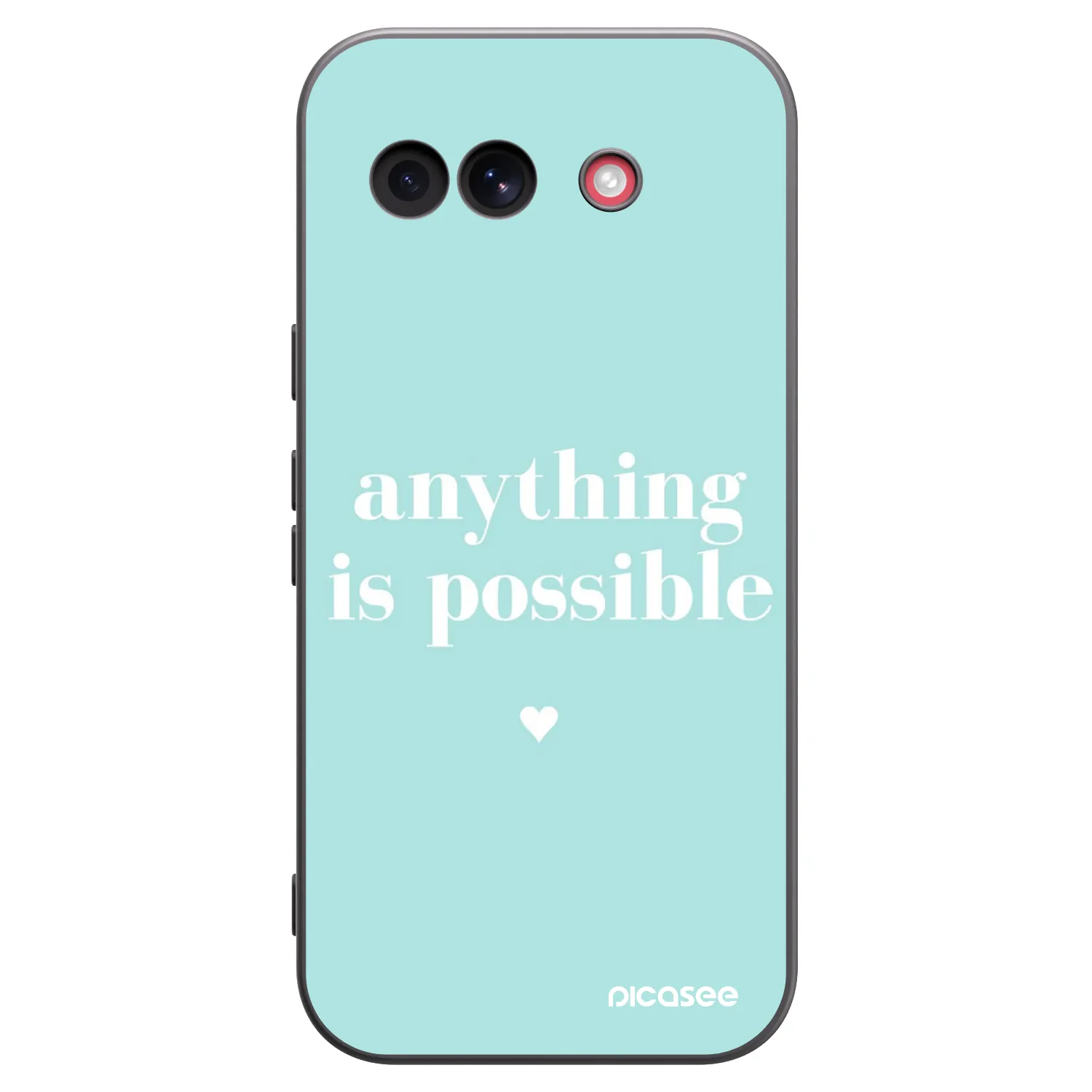 Picasee Μαύρη θήκη σιλικόνης για Google Pixel 10a - Anything is possible