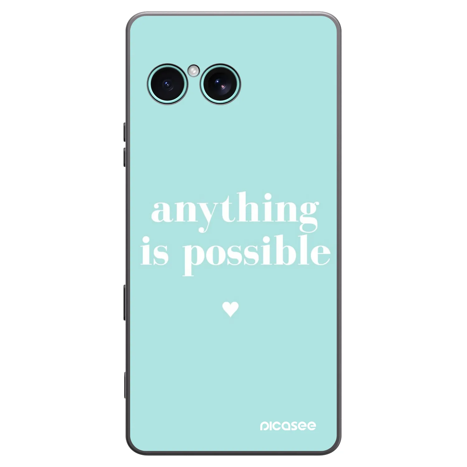 Picasee Μαύρη θήκη σιλικόνης για Sony Xperia 10 VII - Anything is possible