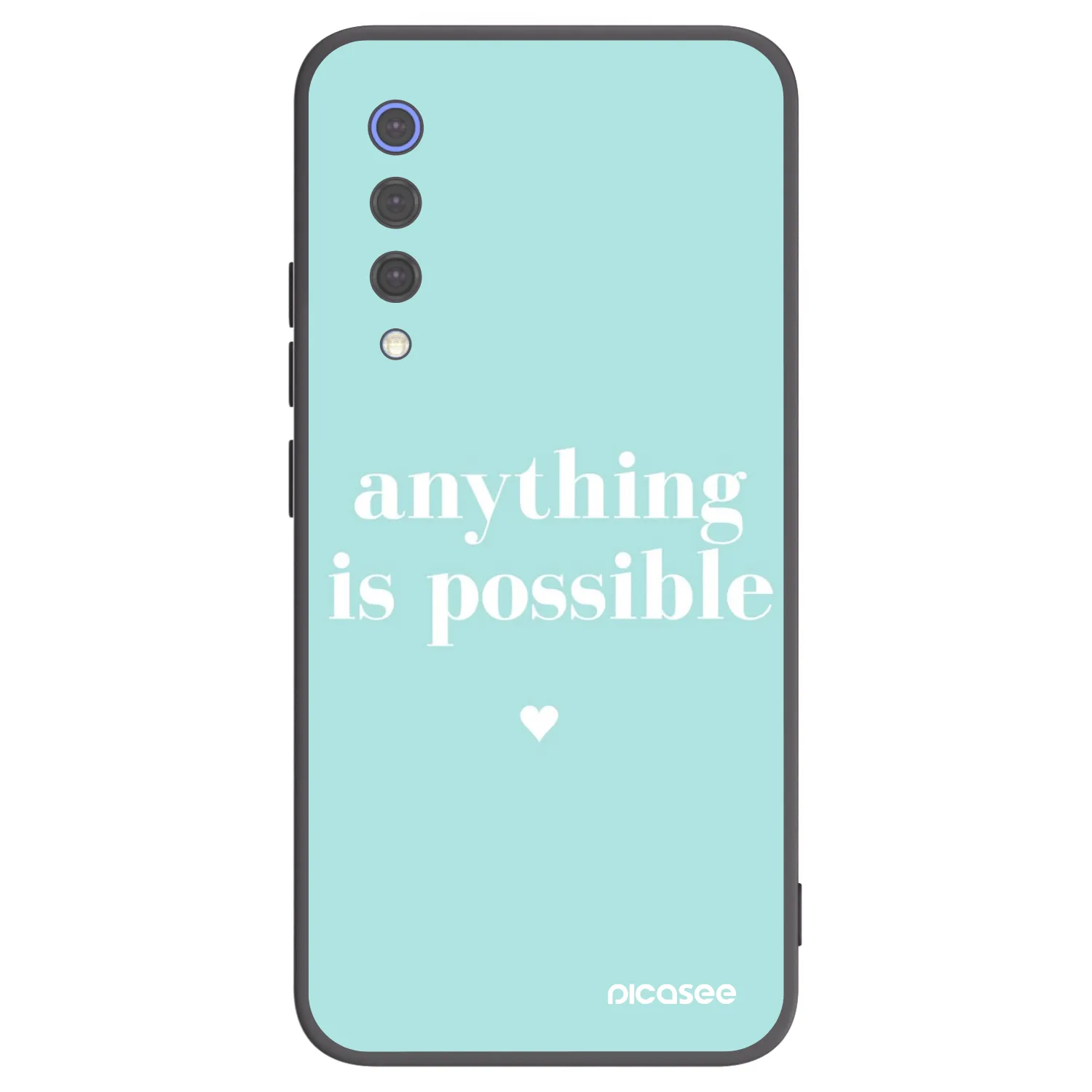 Picasee Μαύρη θήκη σιλικόνης για Xiaomi Mi 9 SE - Anything is possible