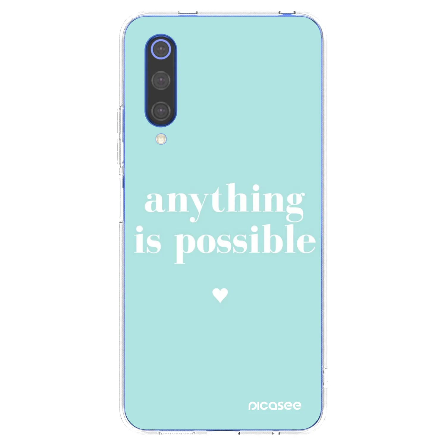 Picasee διαφανής θήκη σιλικόνης Xiaomi Mi 9 SE - Anything is possible