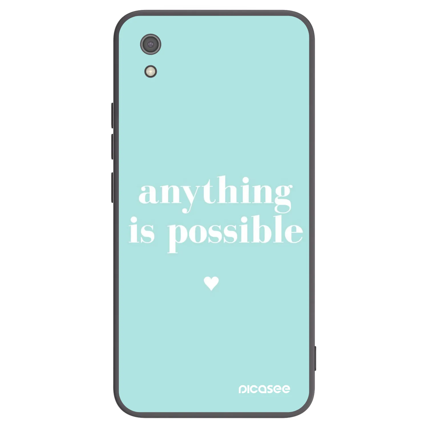 Picasee Μαύρη θήκη σιλικόνης για Xiaomi Redmi 7A - Anything is possible