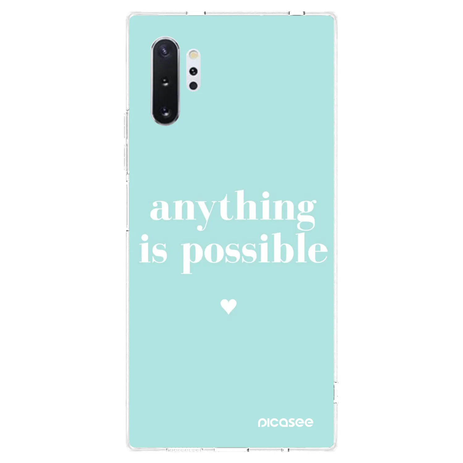 Picasee διαφανής θήκη σιλικόνης Samsung Galaxy Note 10+ N975F - Anything is possible