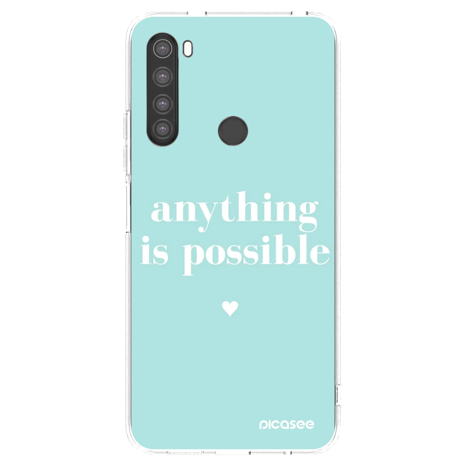 Picasee διαφανής θήκη σιλικόνης Xiaomi Redmi Note 8 - Anything is possible