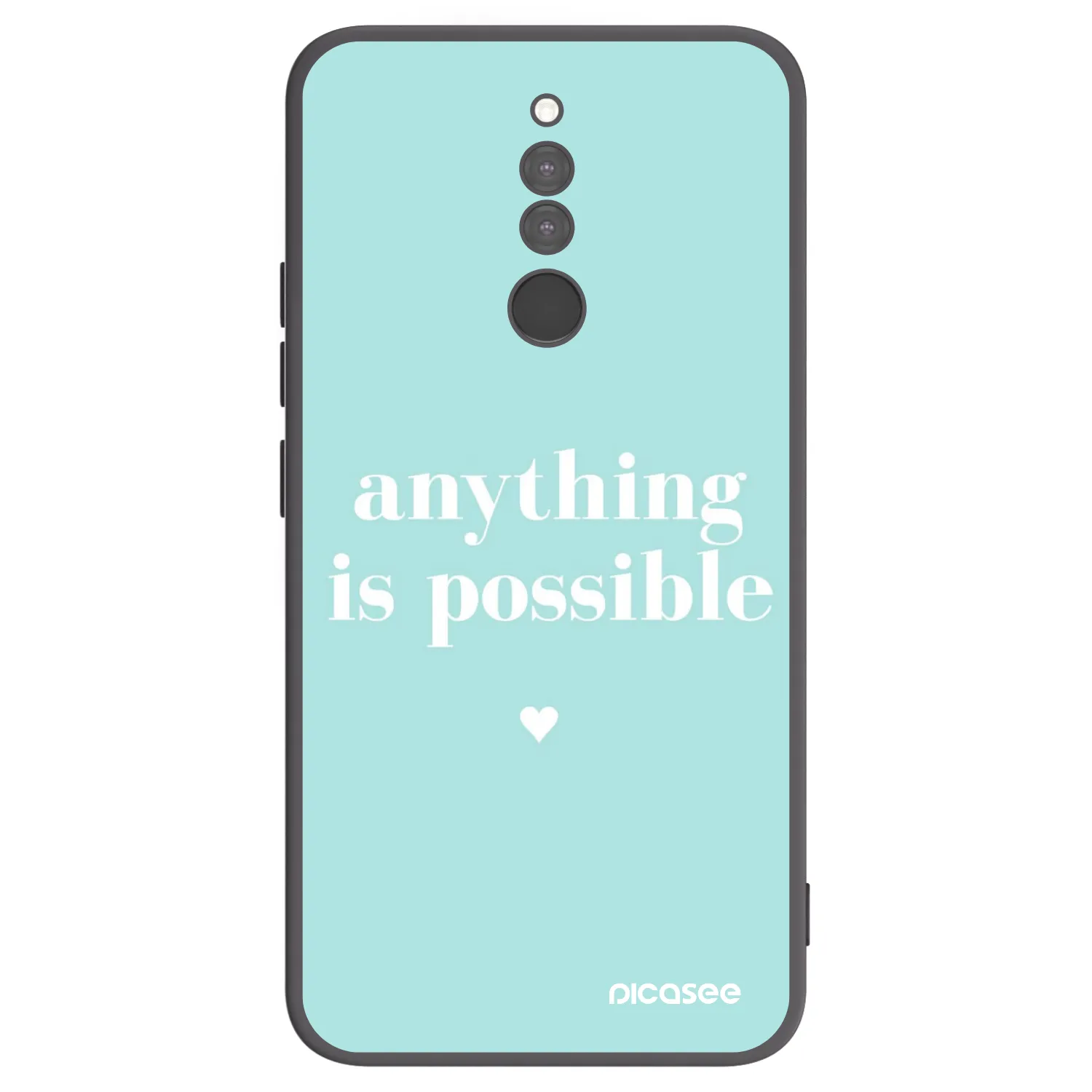 Picasee Μαύρη θήκη σιλικόνης για Xiaomi Redmi 8 - Anything is possible