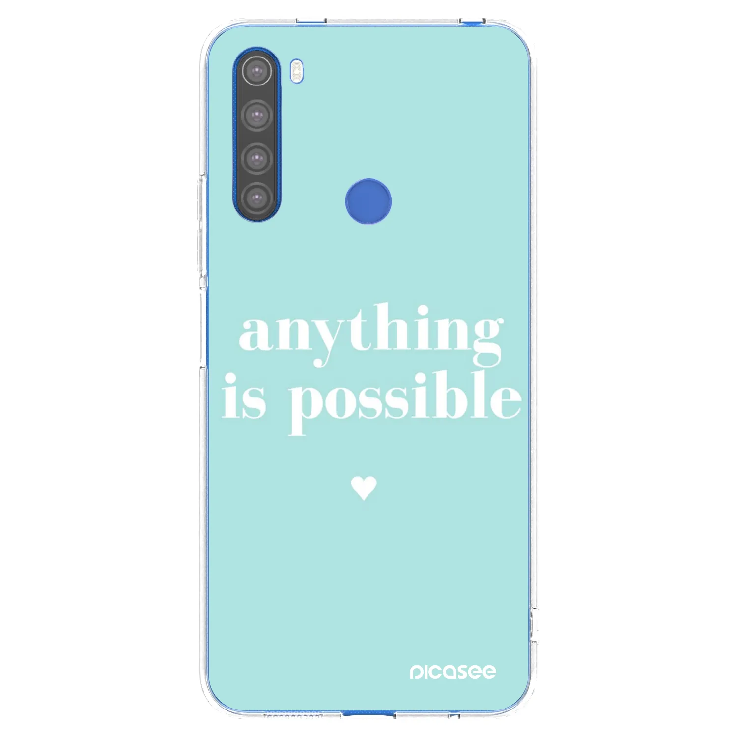 Picasee διαφανής θήκη σιλικόνης Xiaomi Redmi Note 8T - Anything is possible