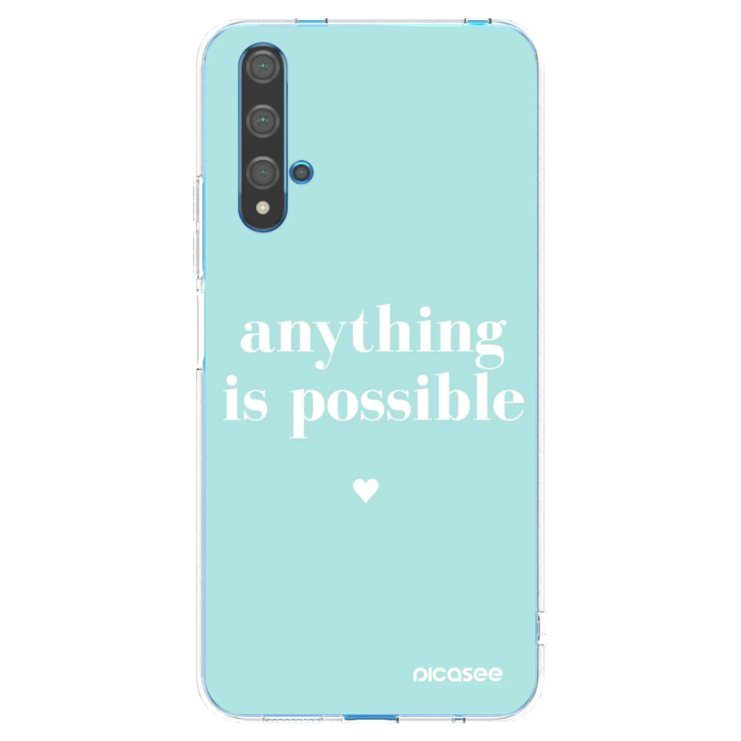 Picasee διαφανής θήκη σιλικόνης Huawei Nova 5T - Anything is possible
