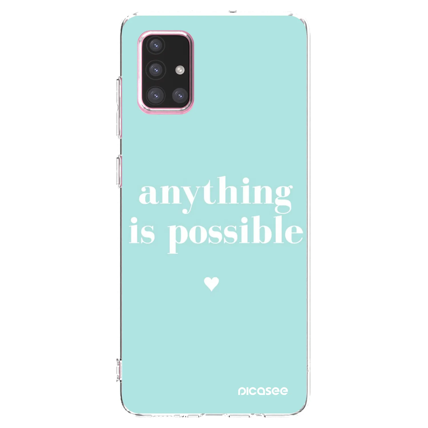 Picasee διαφανής θήκη σιλικόνης Samsung Galaxy A71 A715F - Anything is possible